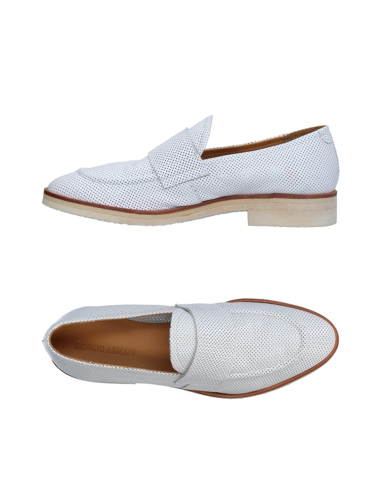 Lyst - Giorgio Armani Loafers in White