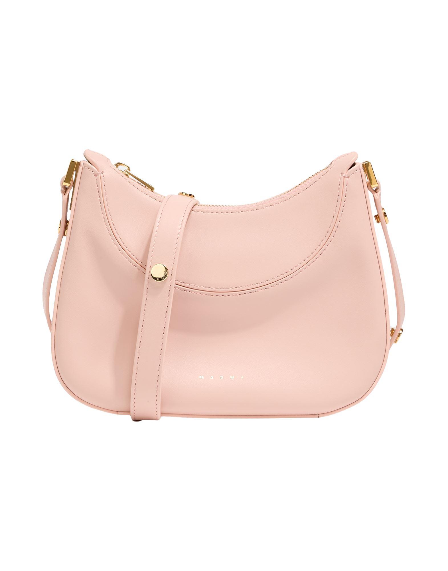 ショルダーバッグ・ポシェット MARNI  Shoulder Bags Women Leather Pink/Pastel Pink Marni Shoulder Bags Women Leather Pink/Pastel Pink | B-Exit