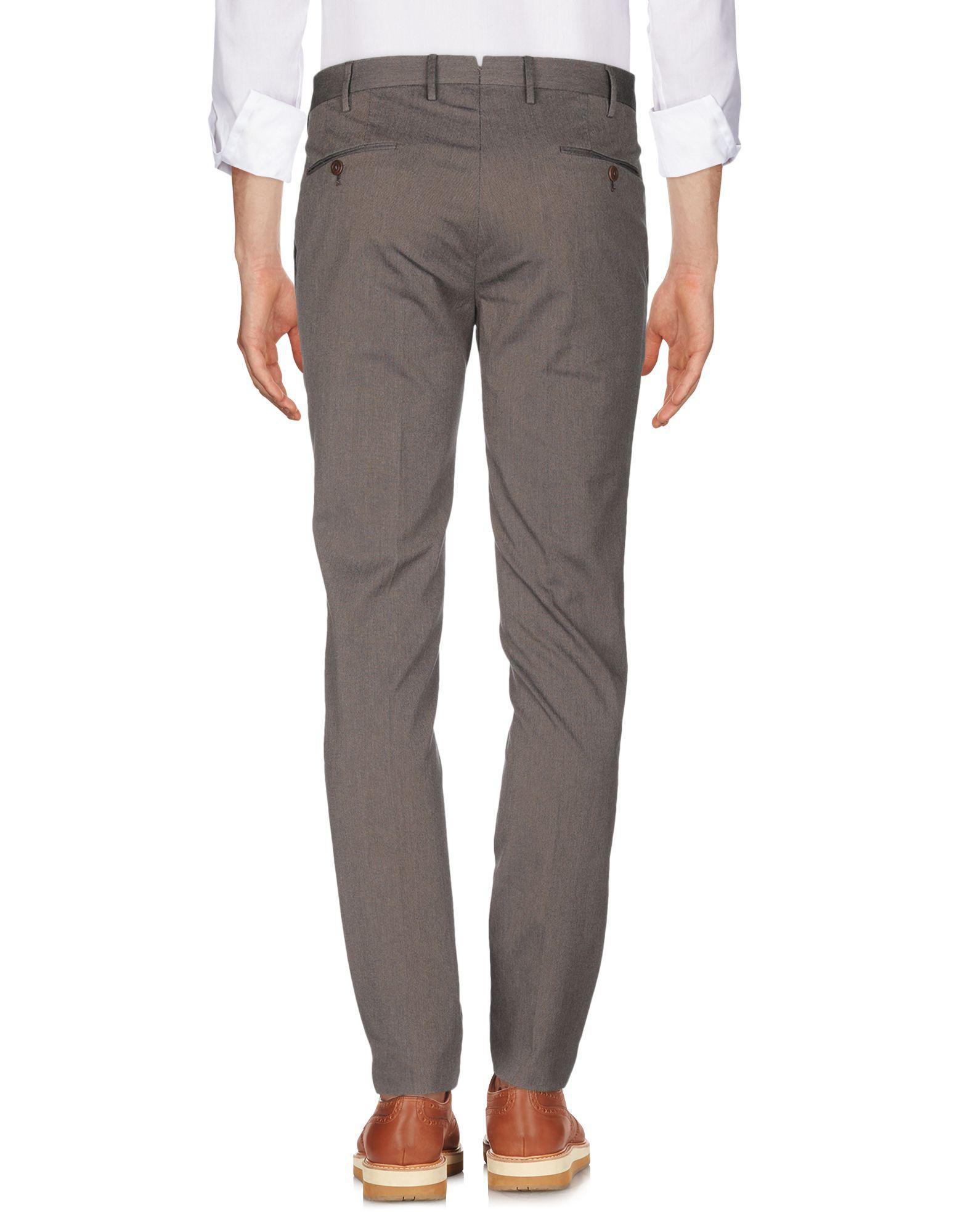 PT01 Cotton Casual Pants in Dark Brown (Brown) for Men Lyst