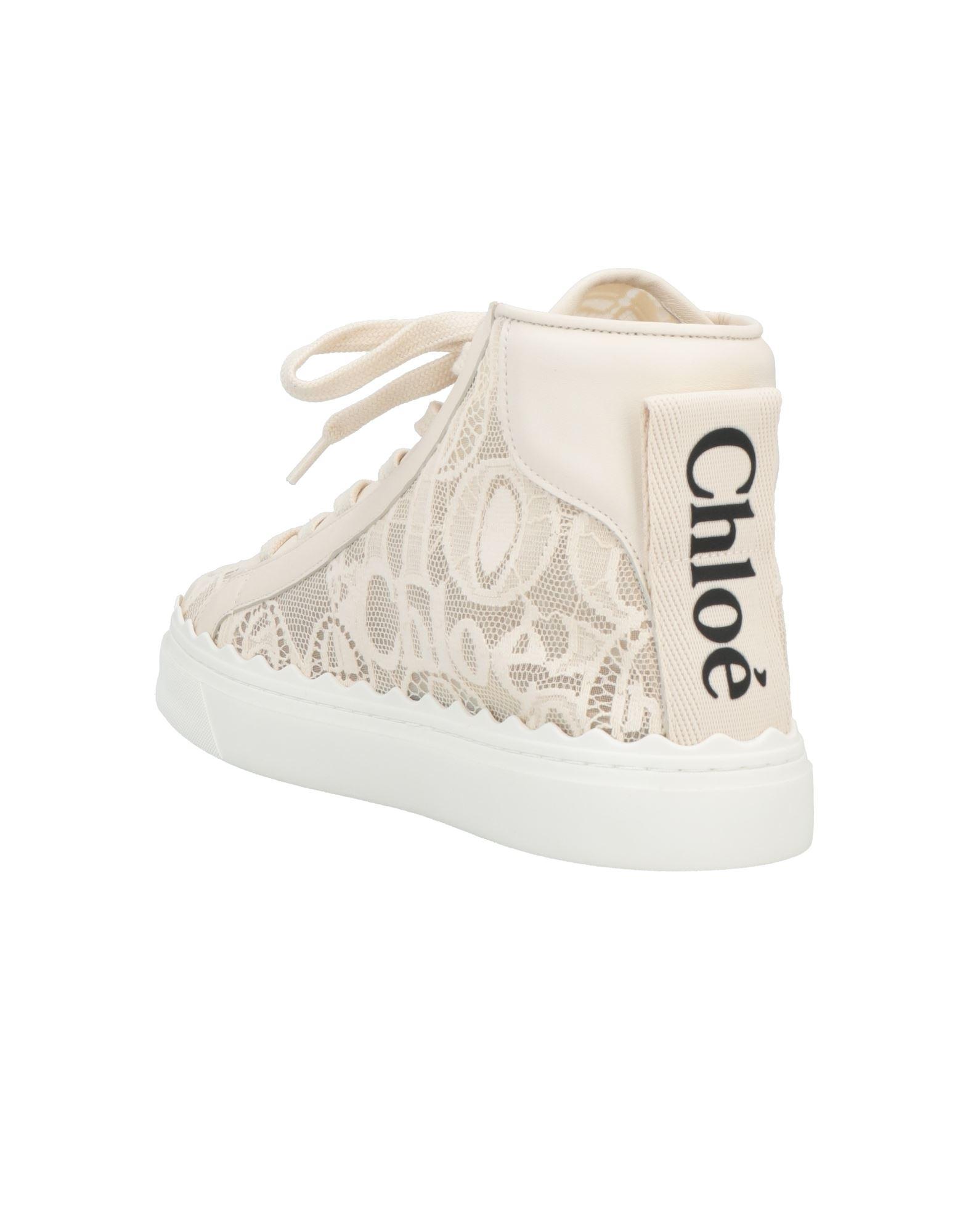 chloe beige trainers