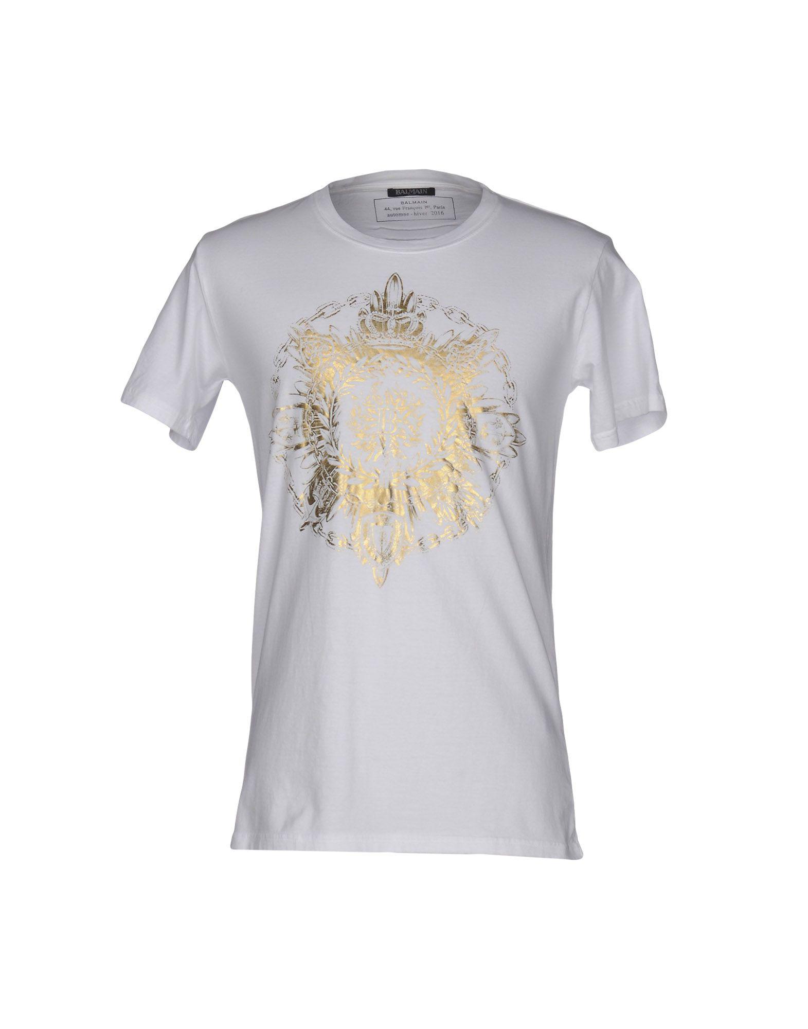 balmain t shirt white mens