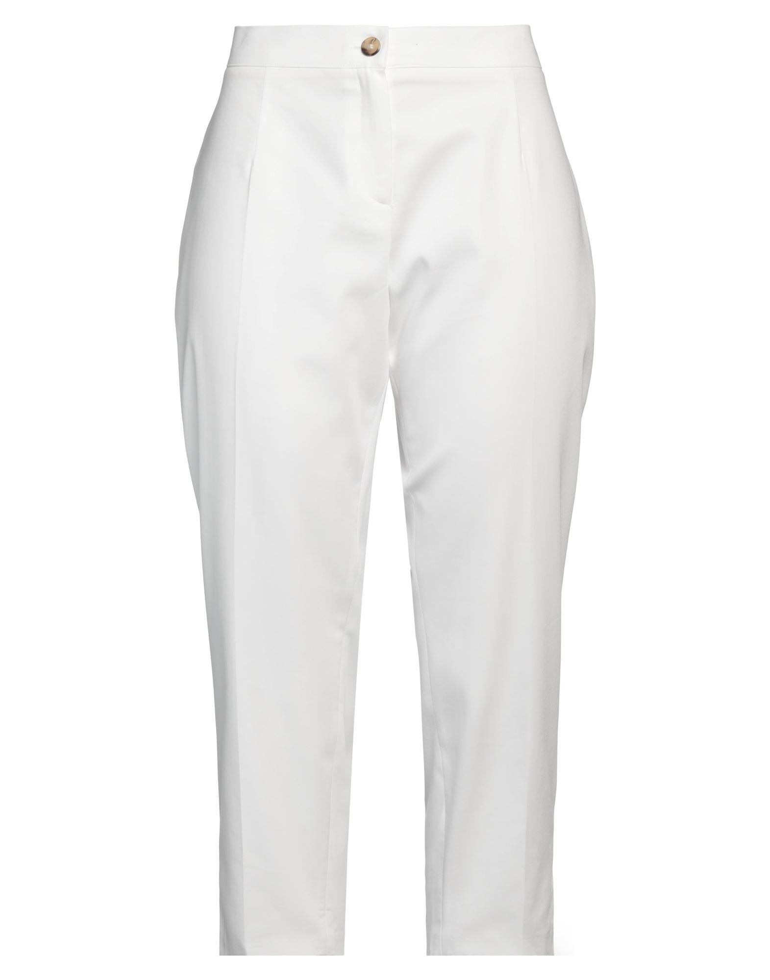 Elena Miro Cropped Pants in White | Lyst