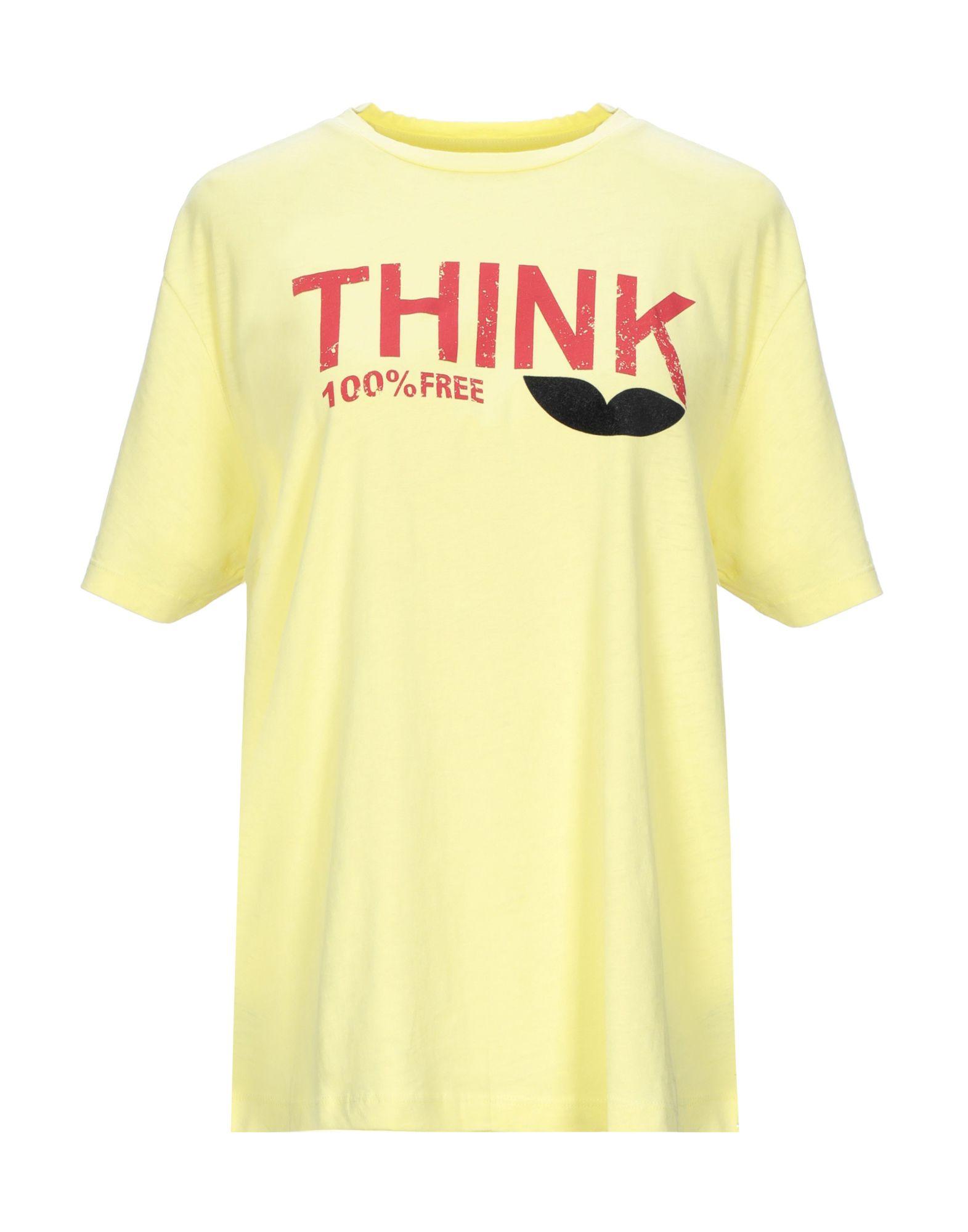 Étoile Isabel Marant Cotton T-shirt in Yellow - Lyst
