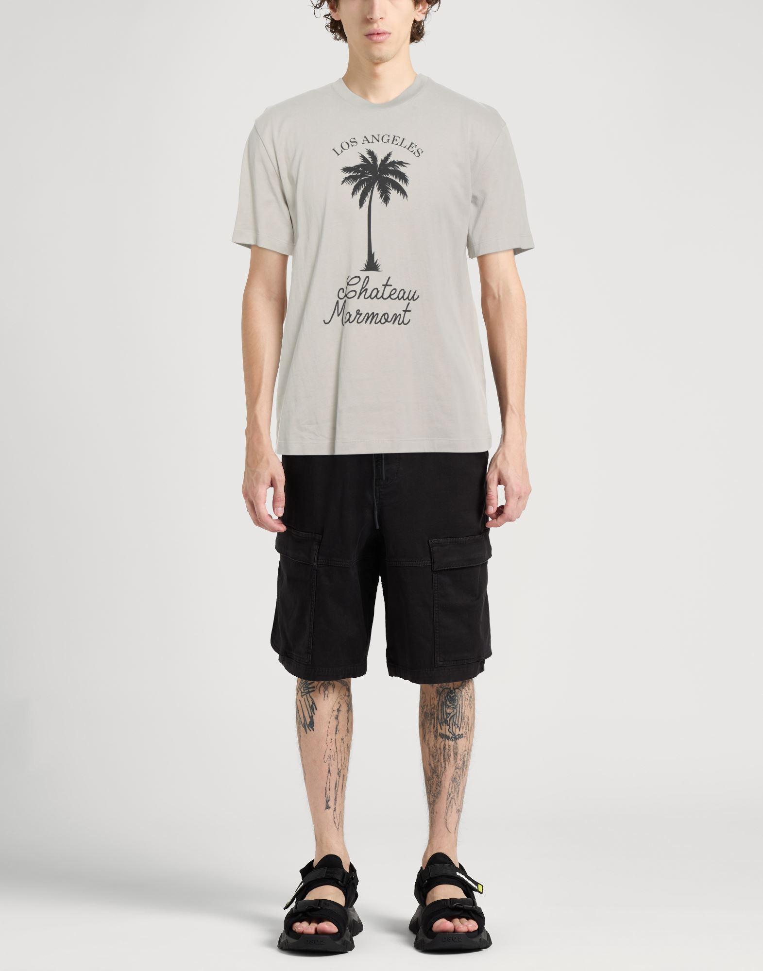 Tシャツ・カットソー IH NOM UH NIT Men T-shirt Grey NUW24234 L41 Ih Nom Uh Nit logo-print T-shirt | Grey | FARFETCH