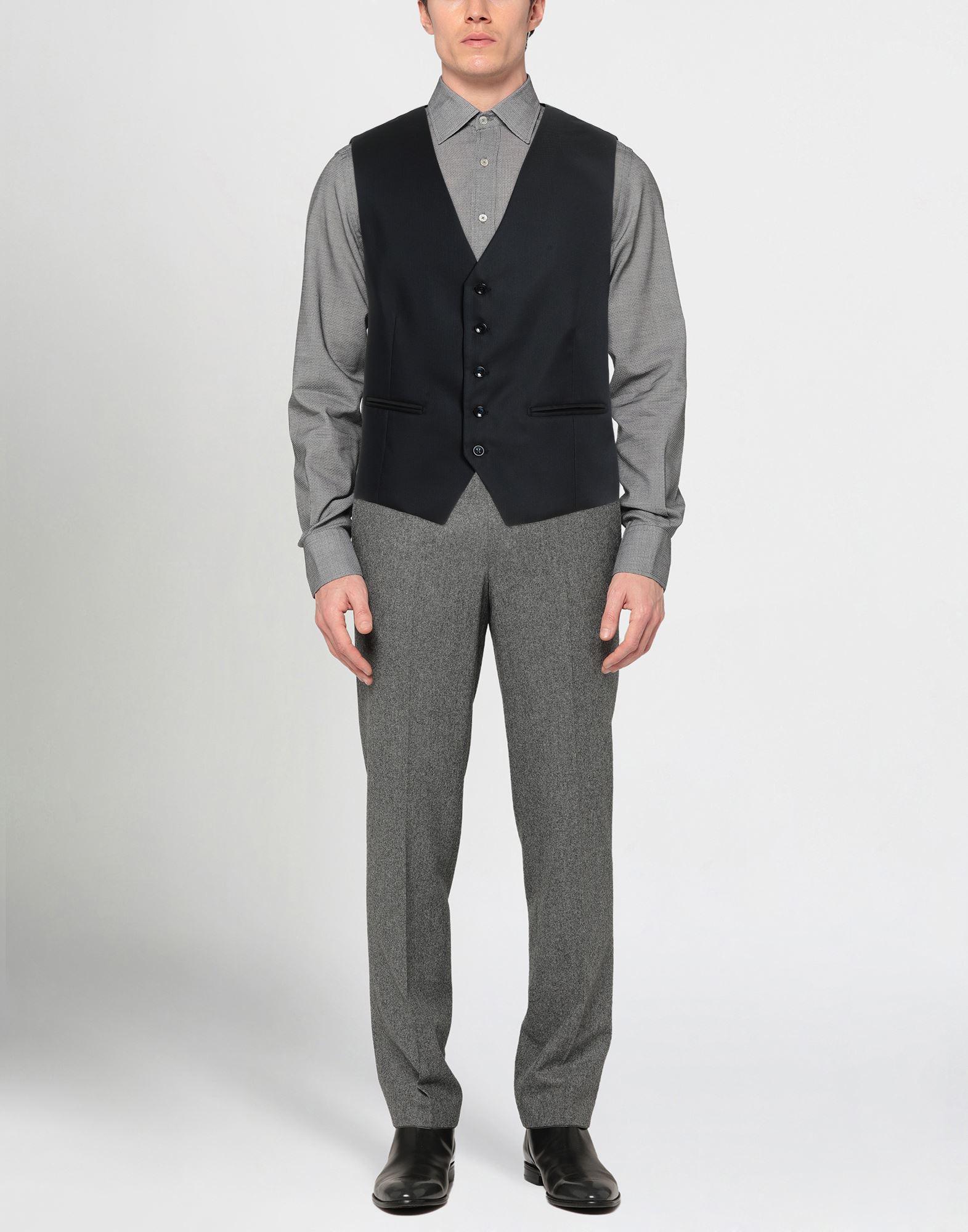 Grey Vest Black Pants