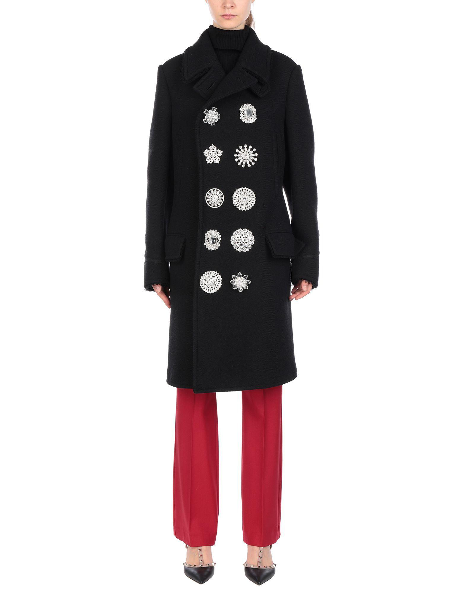 Givenchy Flannel Coat in Black Lyst