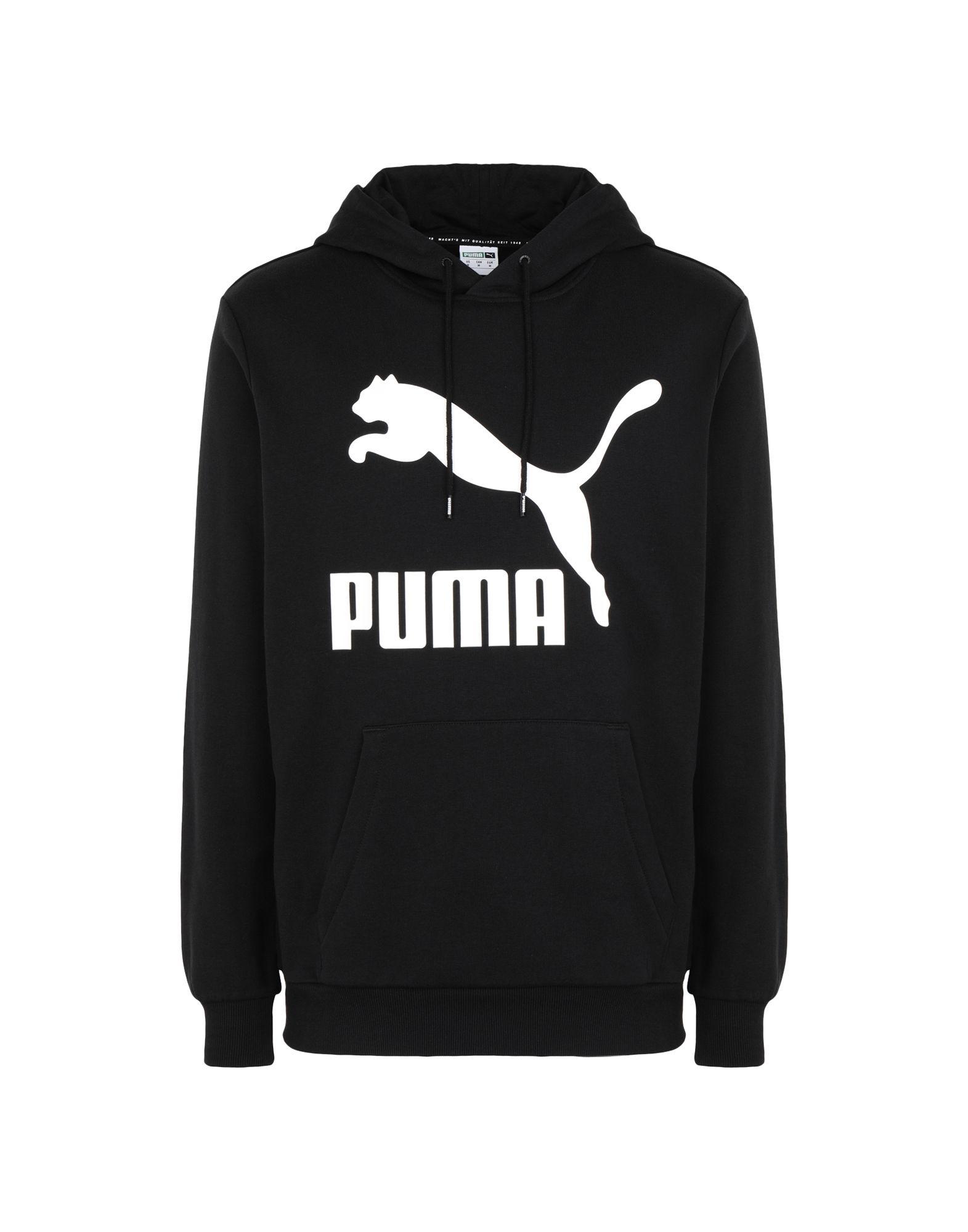 PUMA Cotton Sweatshirt in Black for Men - Lyst