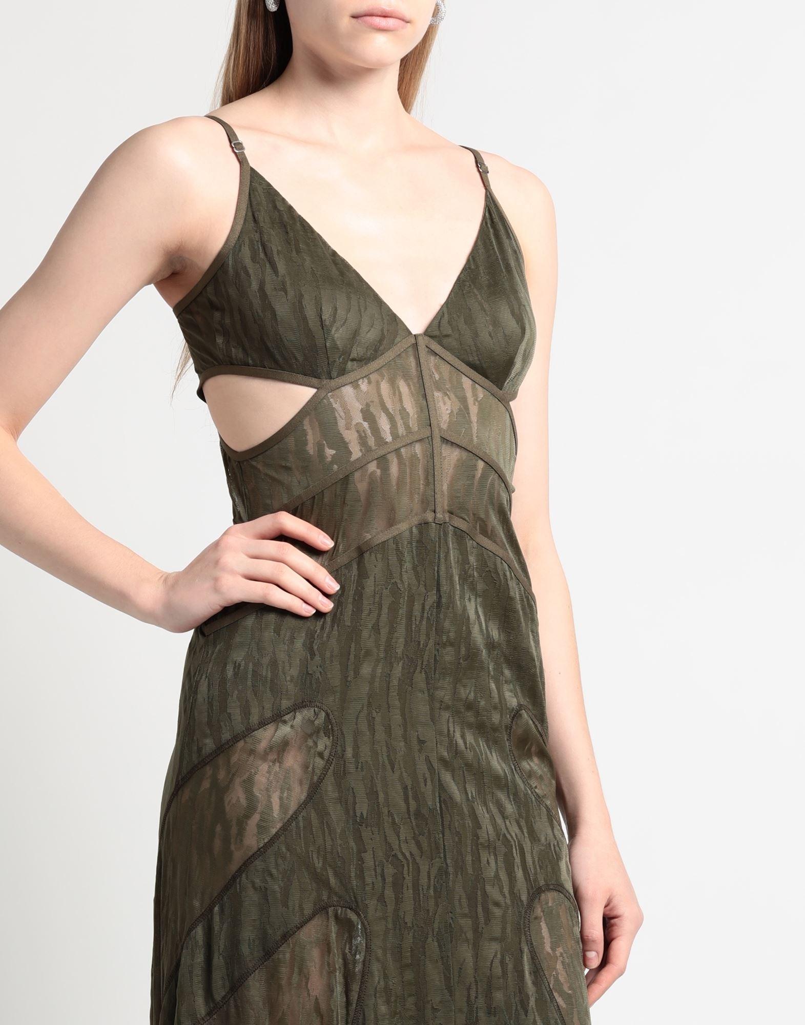 dion lee green silk dress Dion Lee Silk Satin Bias Weave Dress in Emerald