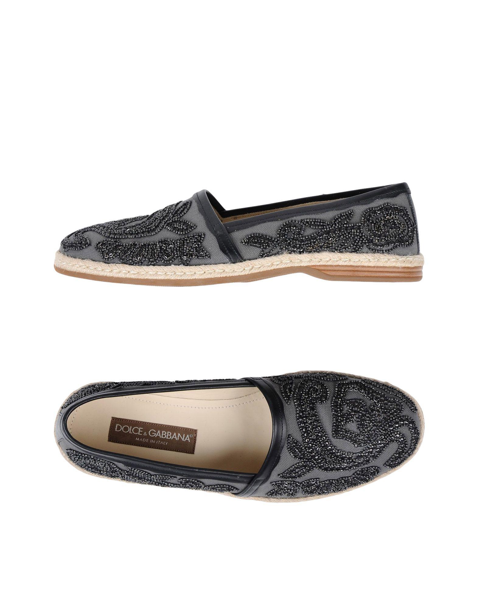 Dolce & Gabbana Canvas Espadrilles in Grey (Gray) for Men Lyst