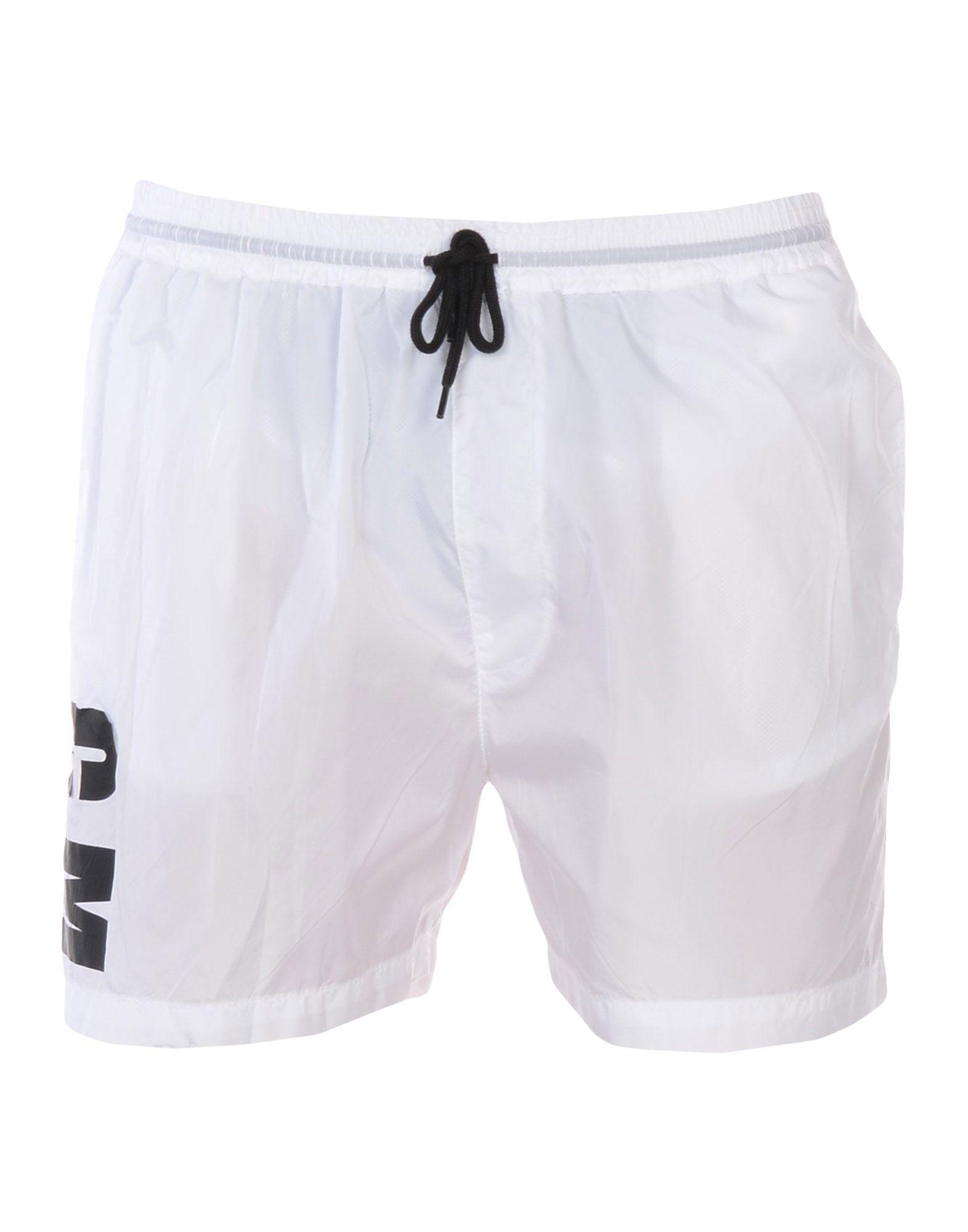 MSGM Synthetic Swim Trunks in White for Men - Lyst