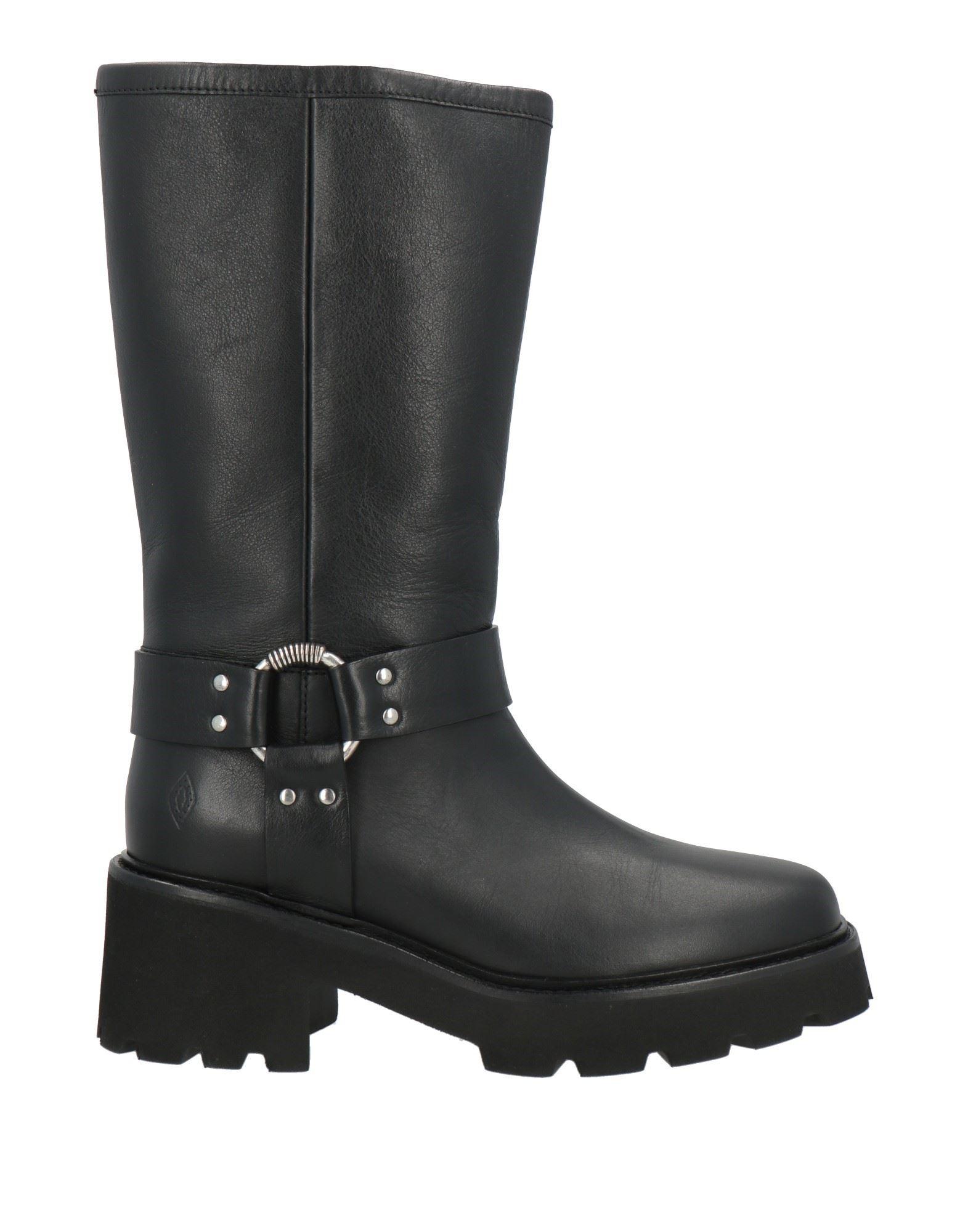 Stivali Alti ROOLEE PANTHER Donna, Pelle Beige, Chelsea, Polpaccio Taglia 9, Nuove In Scatola