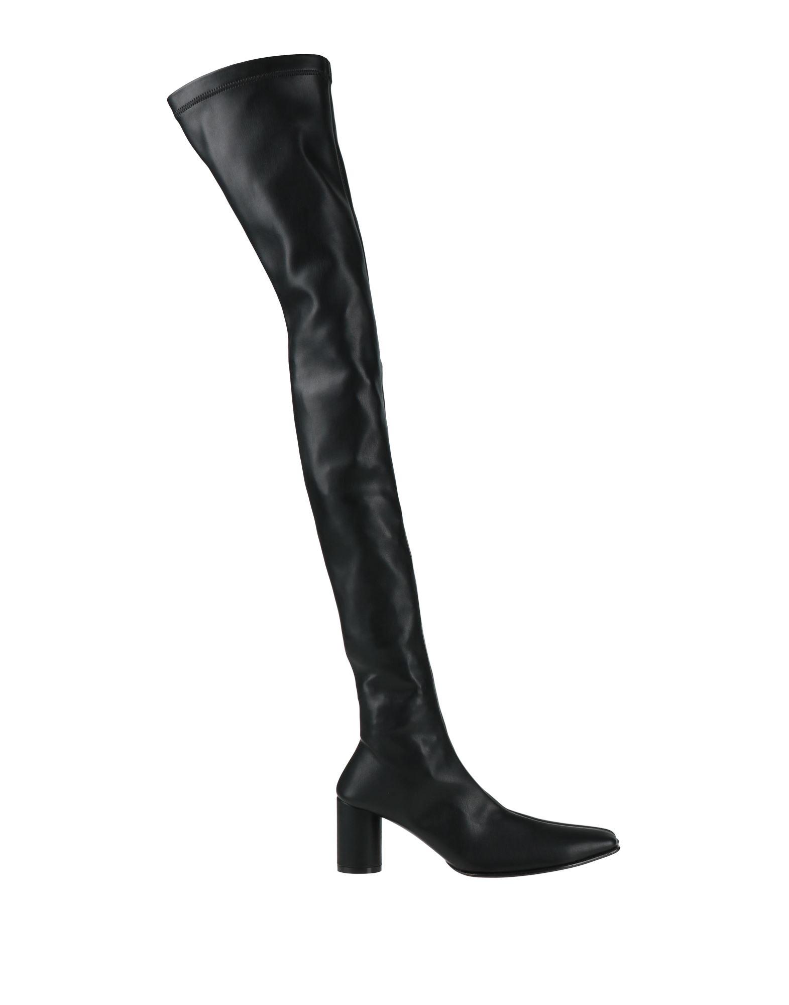 【MM6 Maison Margiela】 Anatomic 70レザー over-the-kneeブー Anatomic 70 leather over-the-knee boots in white - MM 6