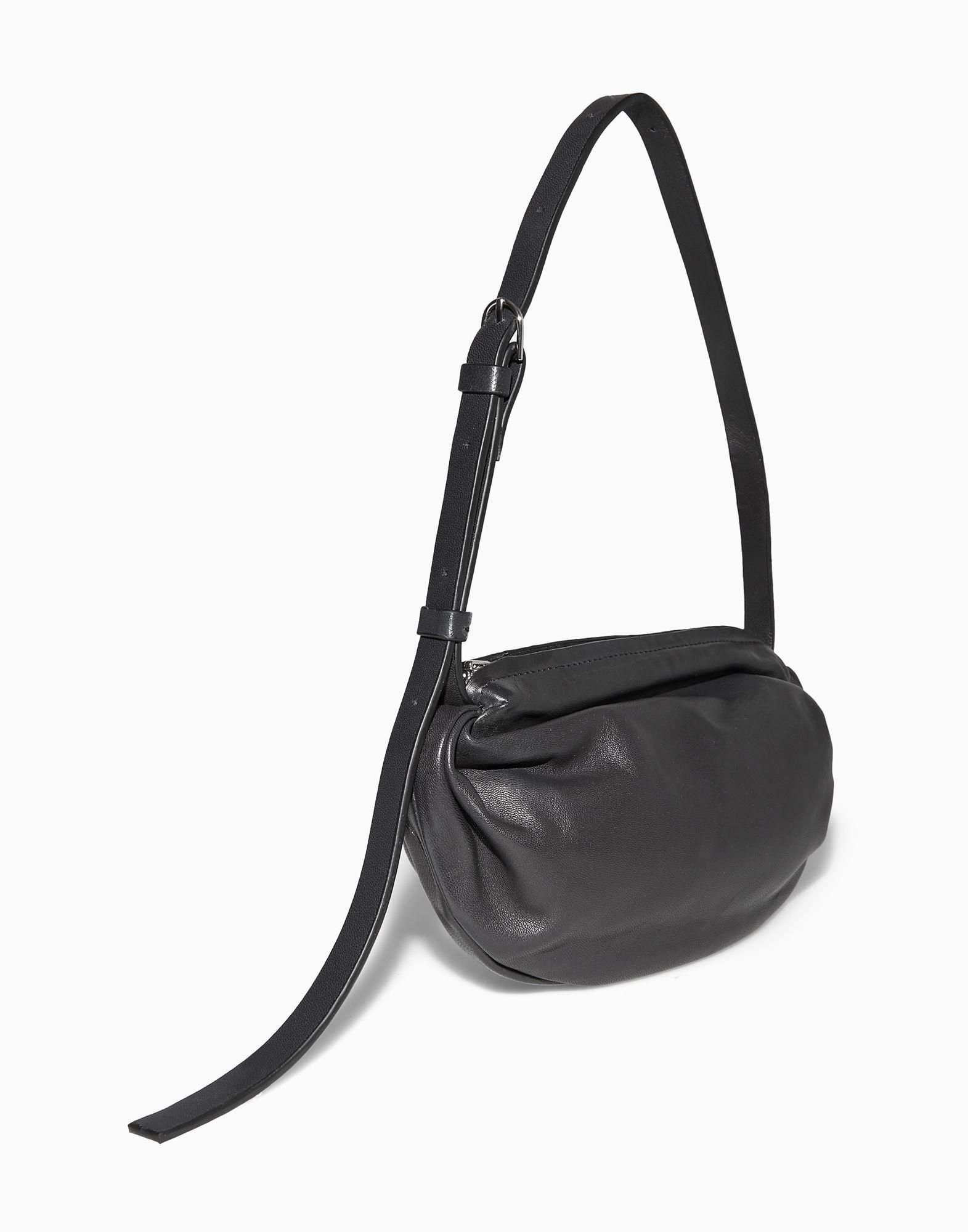 Courrèges Black Leather Shoulder Bag