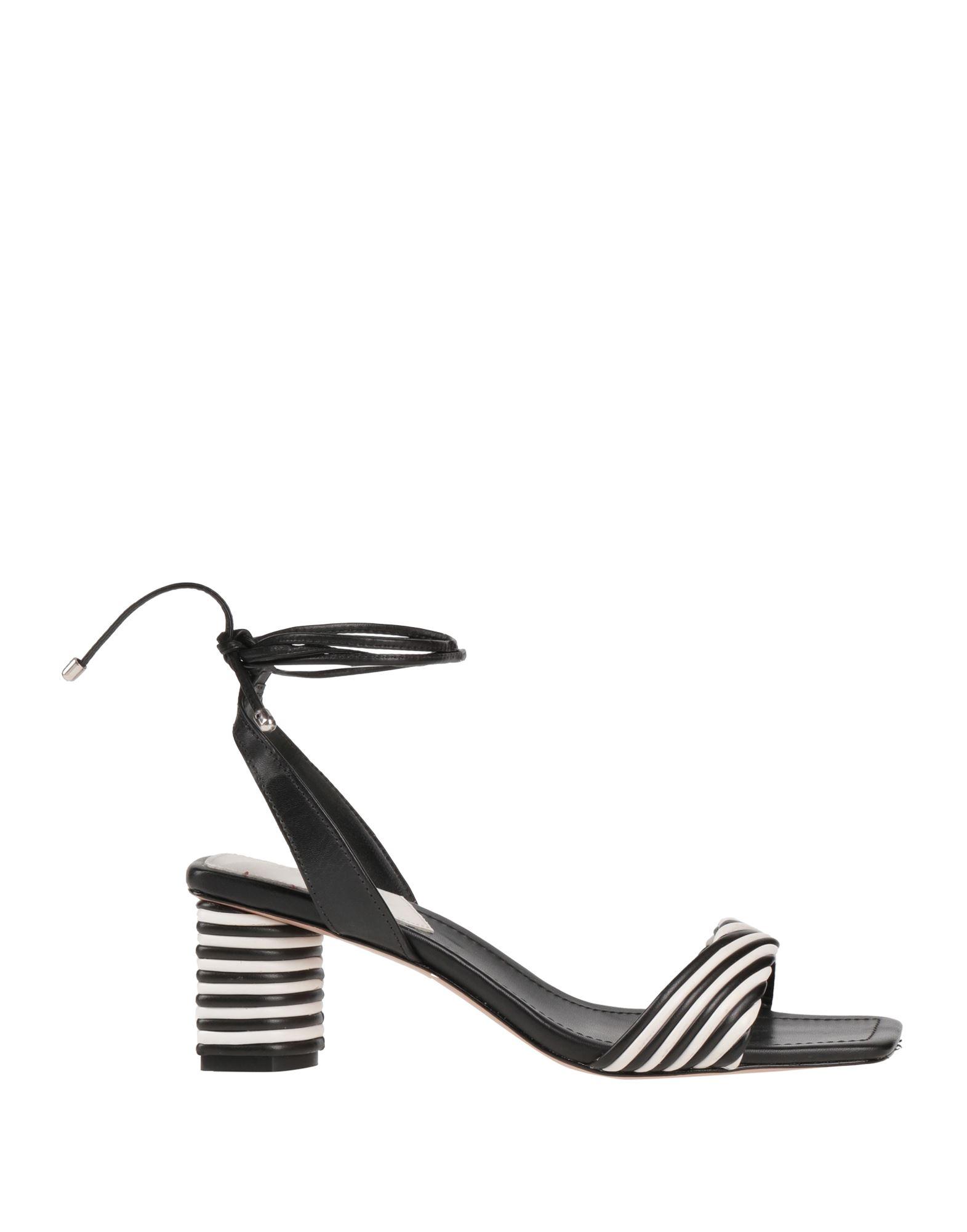 Black and white striped block best sale heel