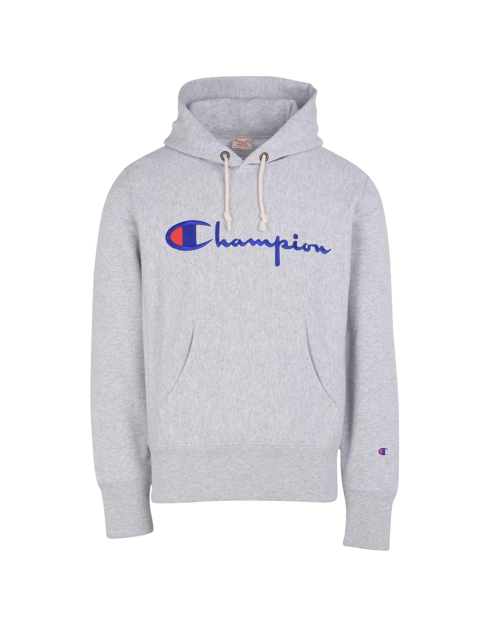 Champion Cotton Sweatshirt in Grey (Gray) for Men - Save ...