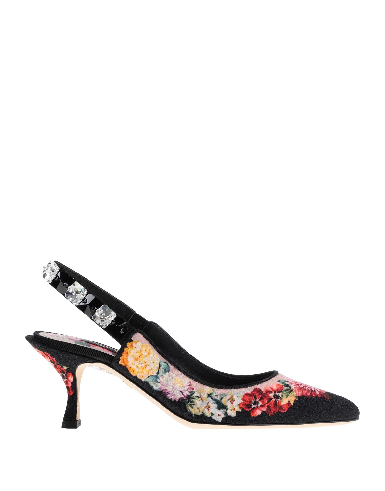 Dolce & Gabbana Leather Mules in Pink - Lyst