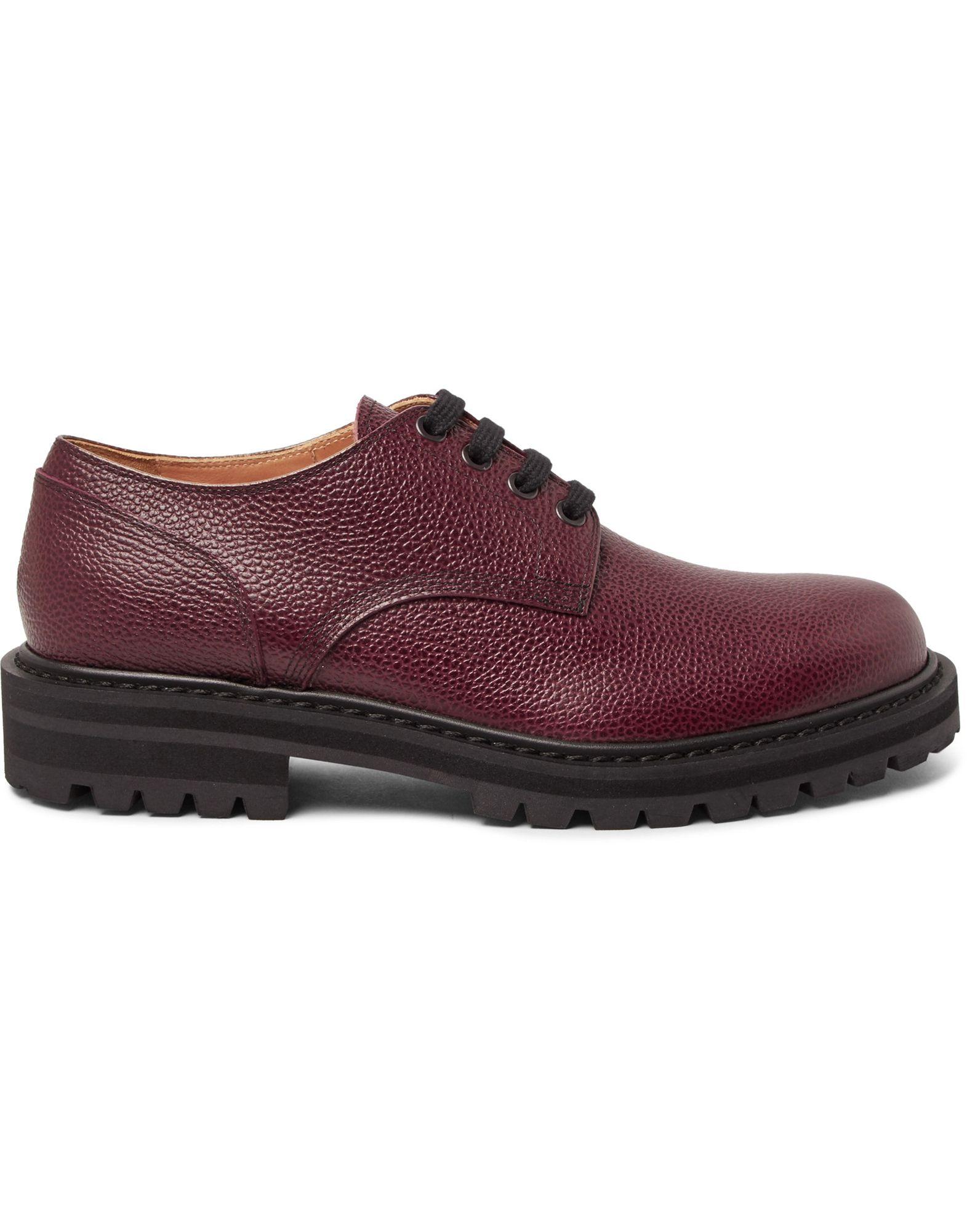 Dries Van Noten Leather Laceup Shoe in Deep Purple (Purple) for Men Lyst