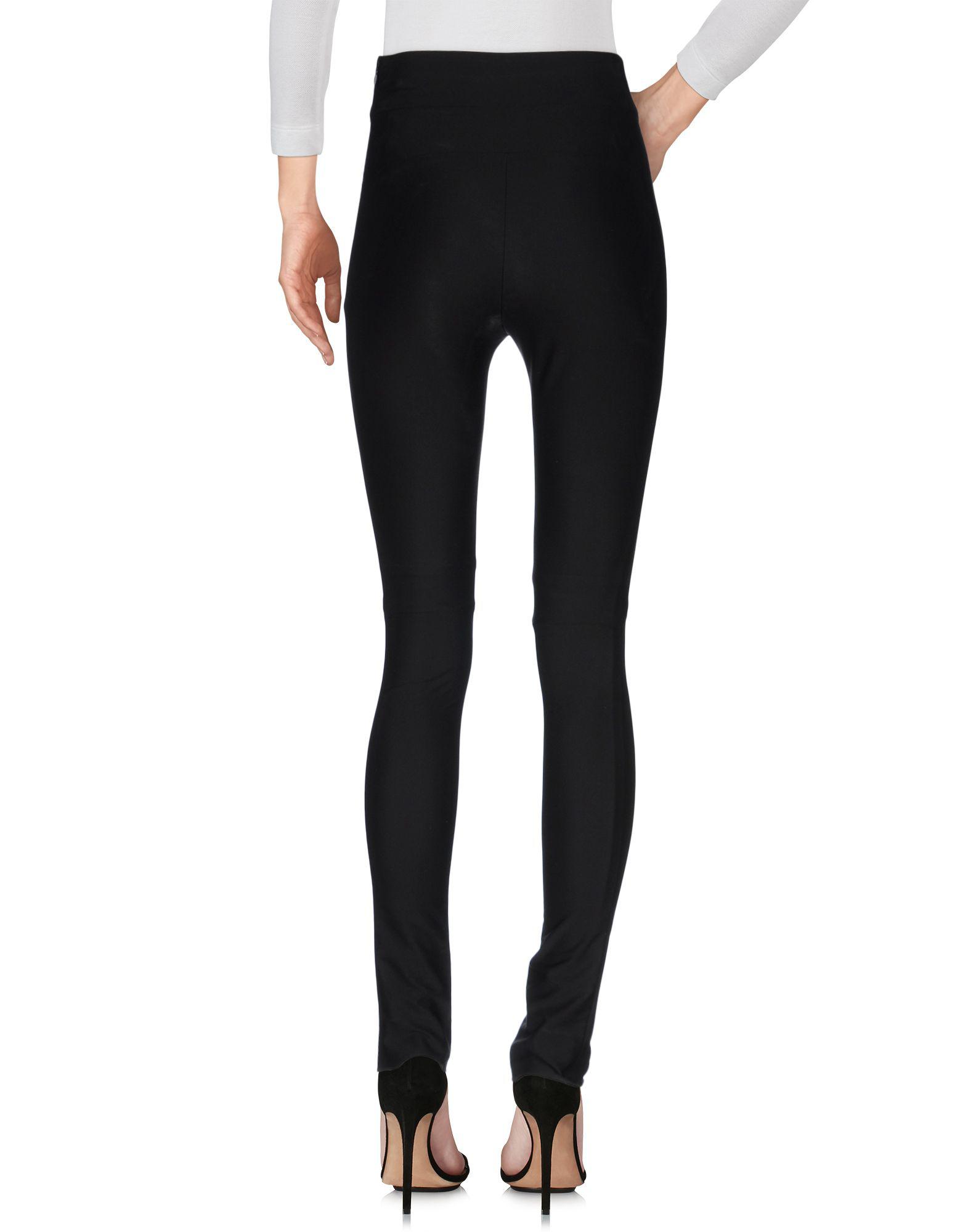 Celine Satin Leggings in Black | Lyst