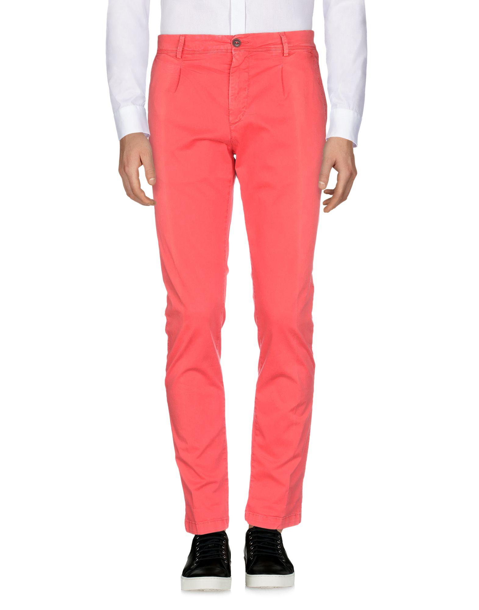 40weft Cotton Casual Pants in Coral (Pink) for Men Lyst