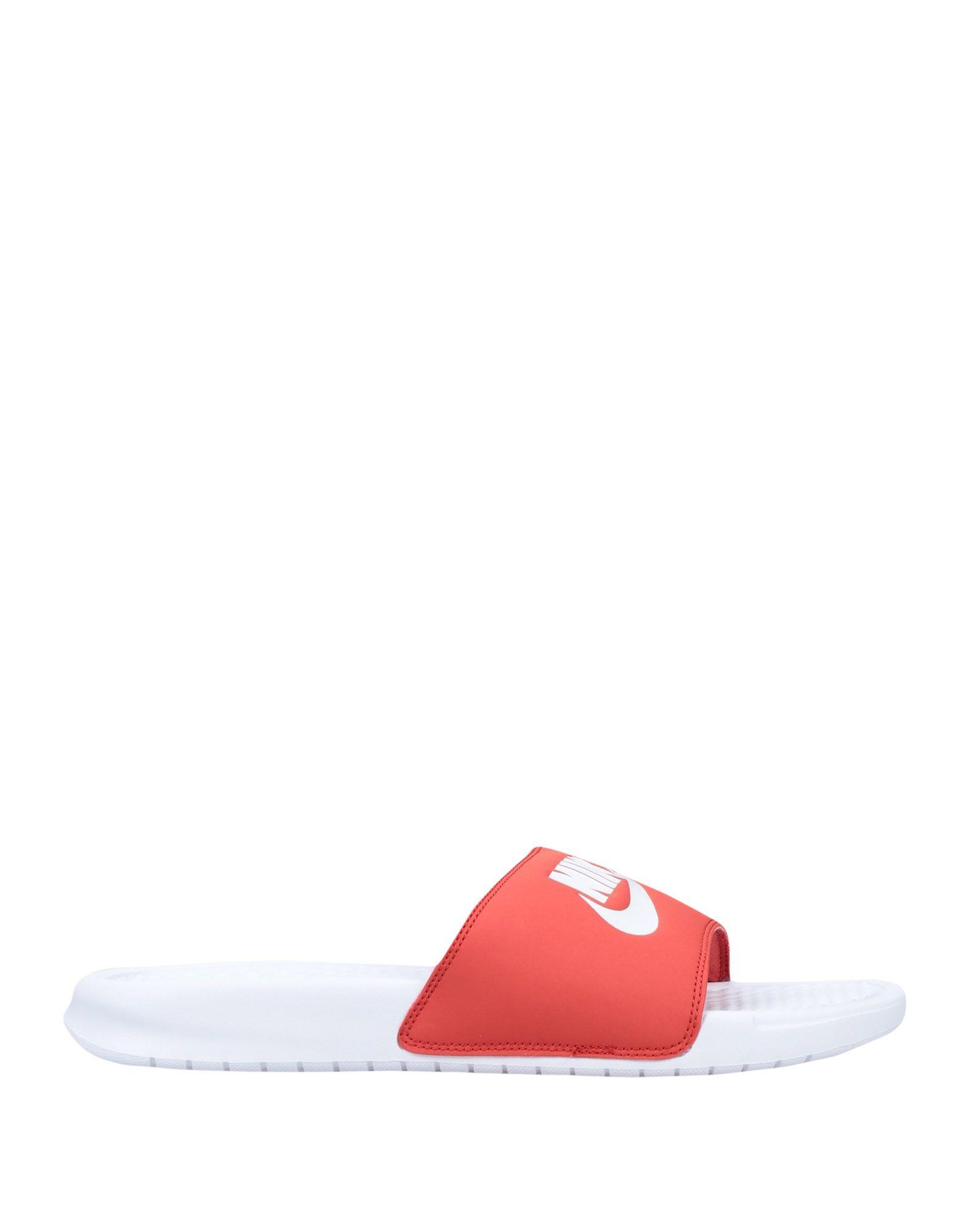 Nike Benassi Slides in Red for Men 