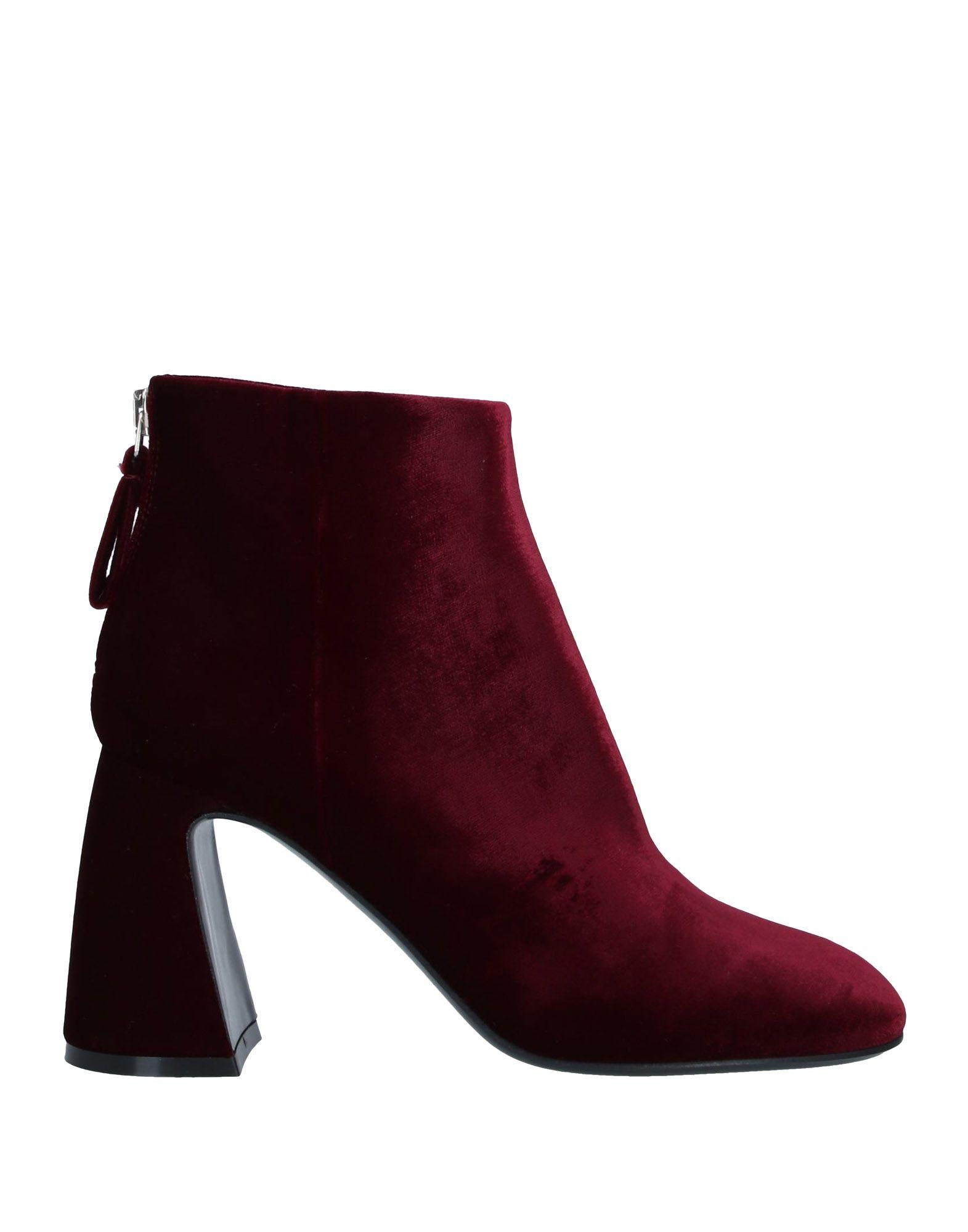 Premiata Velvet Ankle Boots in Maroon (Red) - Lyst