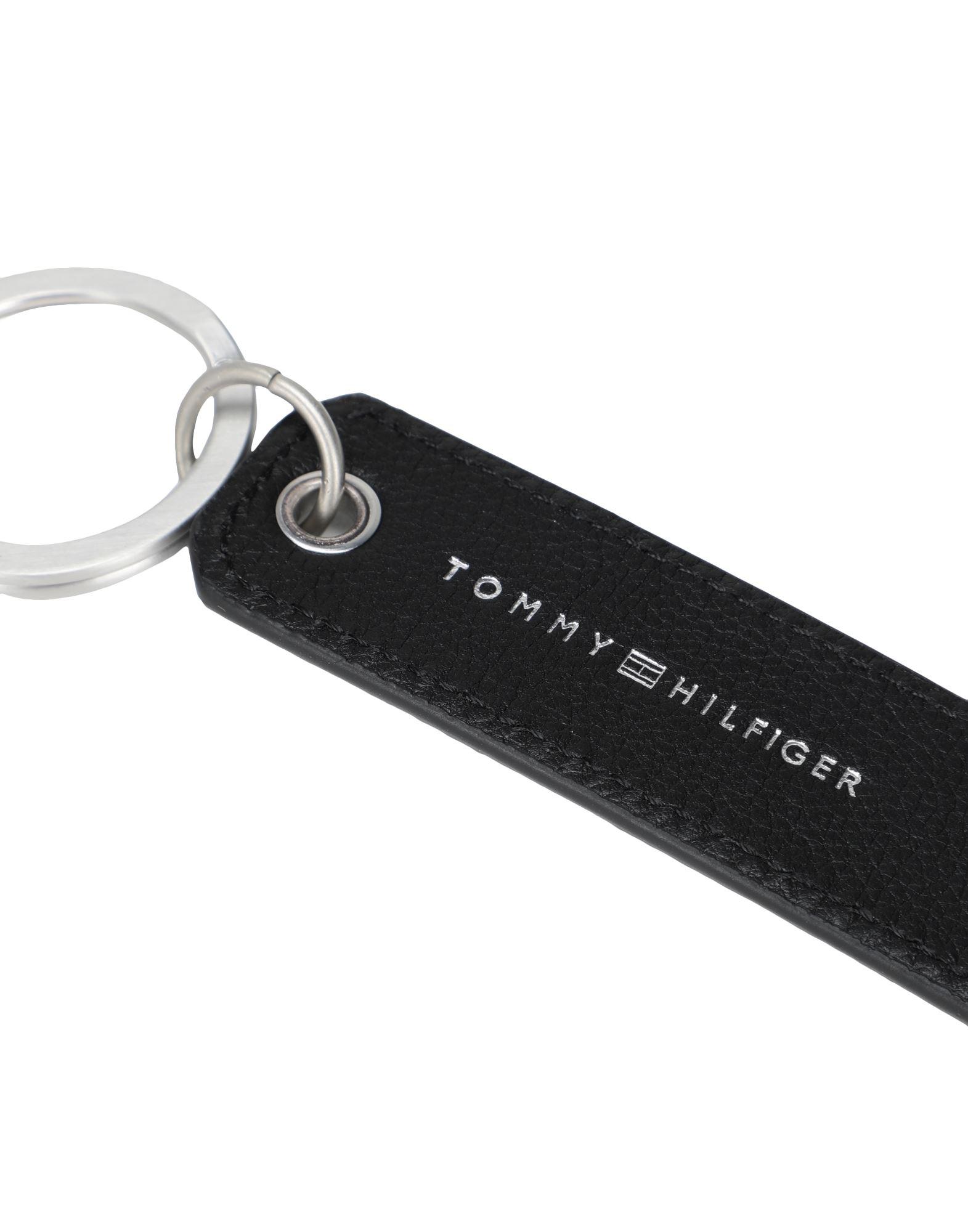 Tommy Hilfiger Leather Key Ring in Black for Men | Lyst Australia