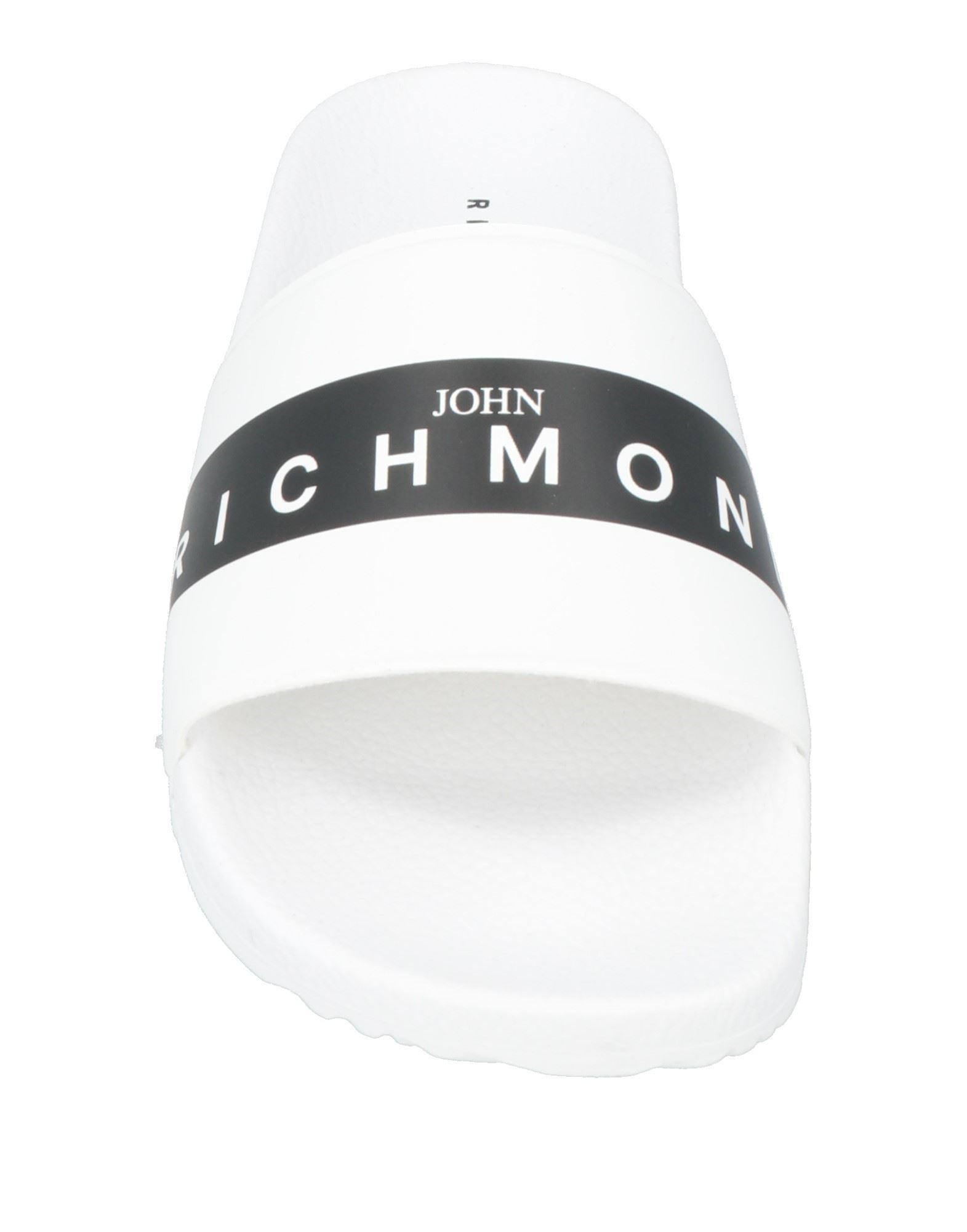John Richmond Logo Rubber Slides White Sandal John Richmond White size 7.5 US in Rubber - 36626126 main image 2