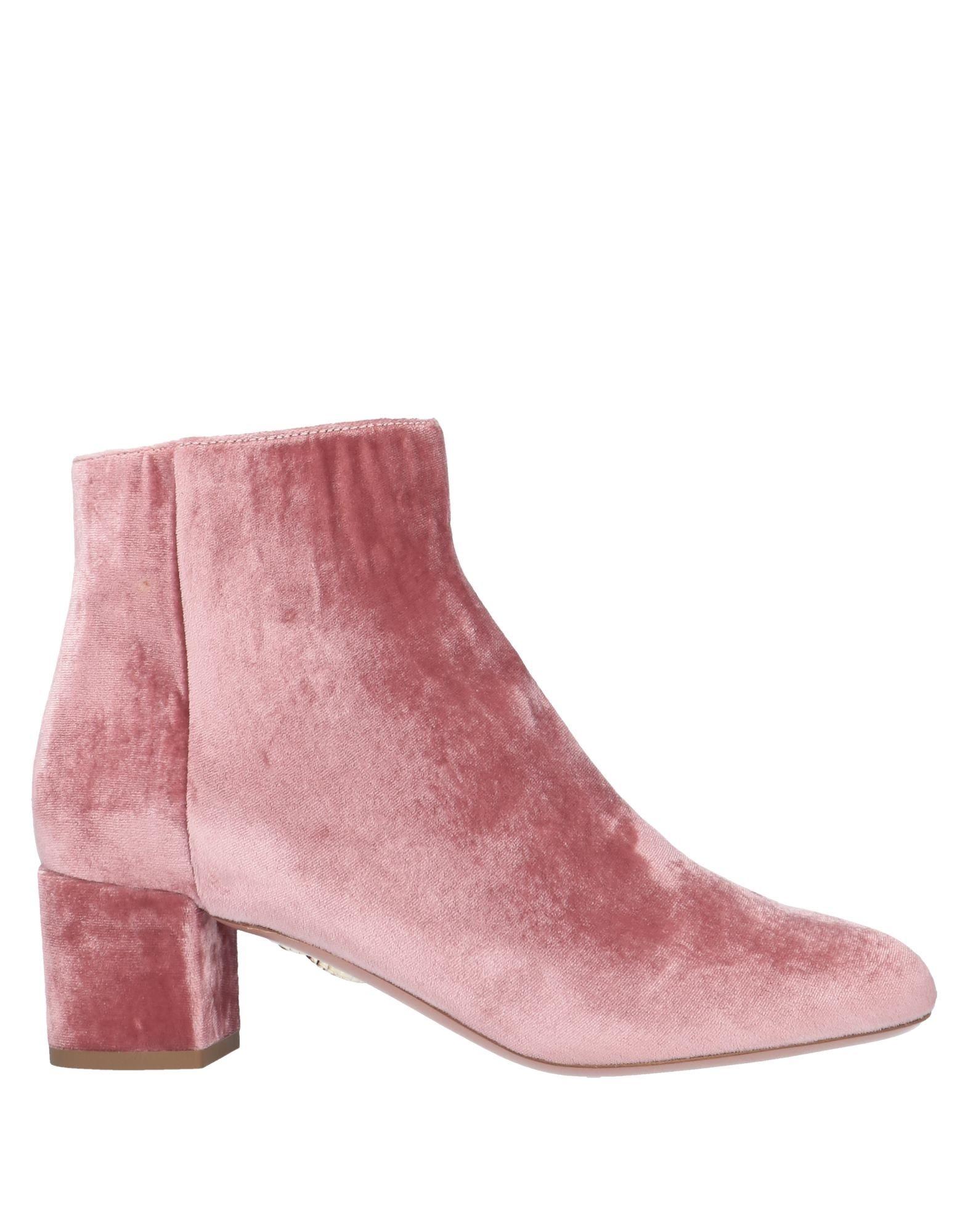 Aquazzura Ankle Boots in Pink Lyst