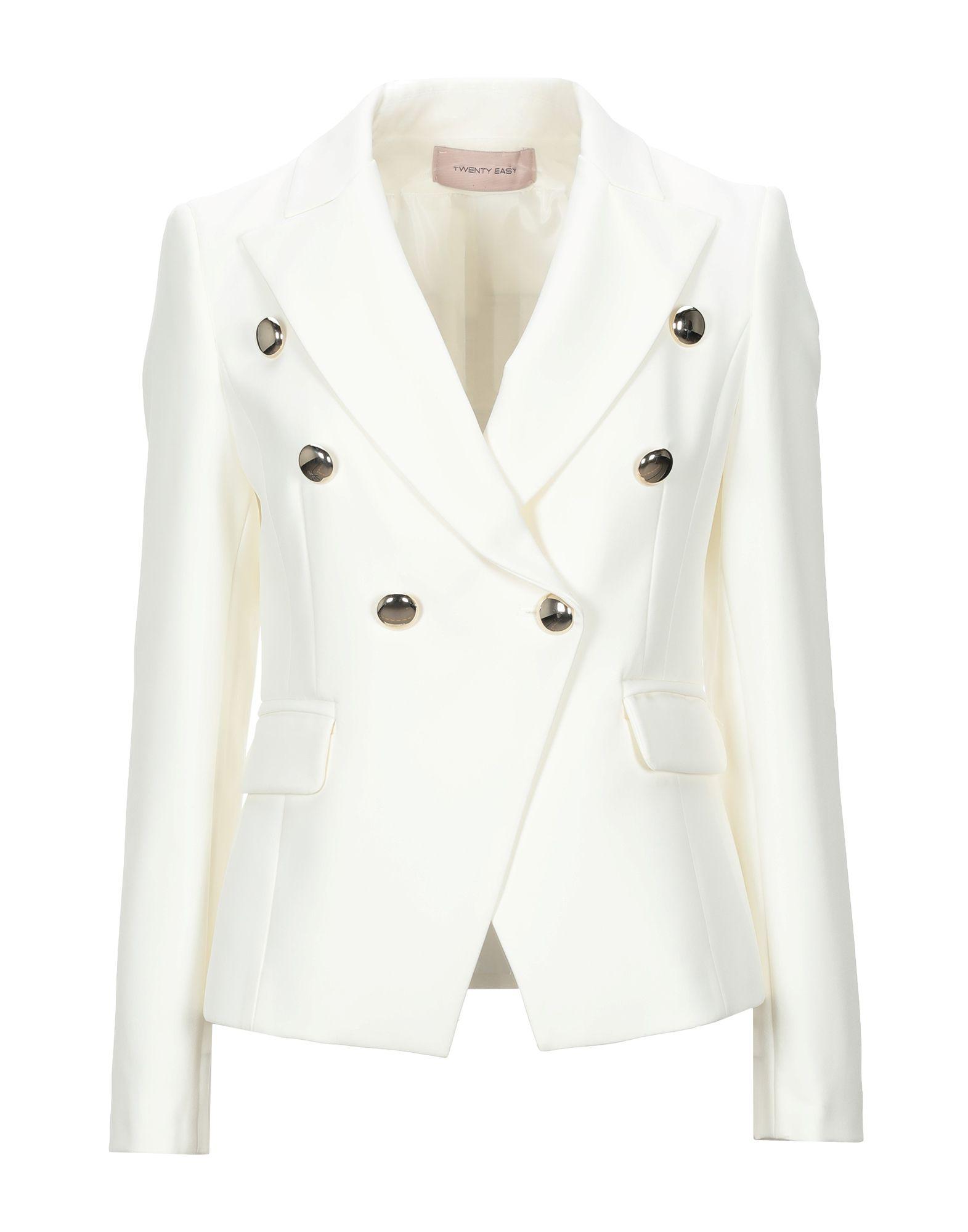 Twenty Easy By Kaos Synthetic Suit Jacket in Ivory (White) - Lyst
