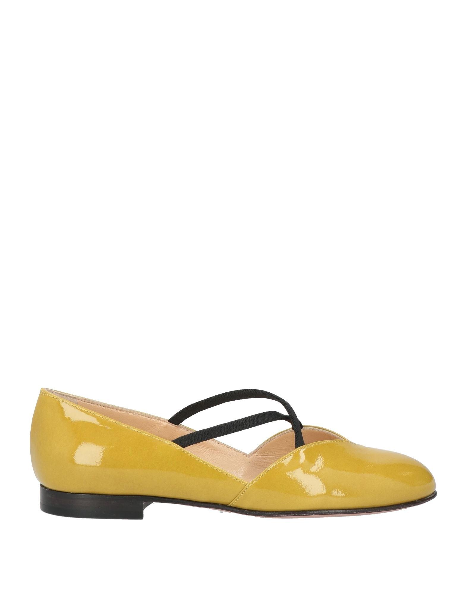A.Testoni Ballet Flats in Yellow Lyst