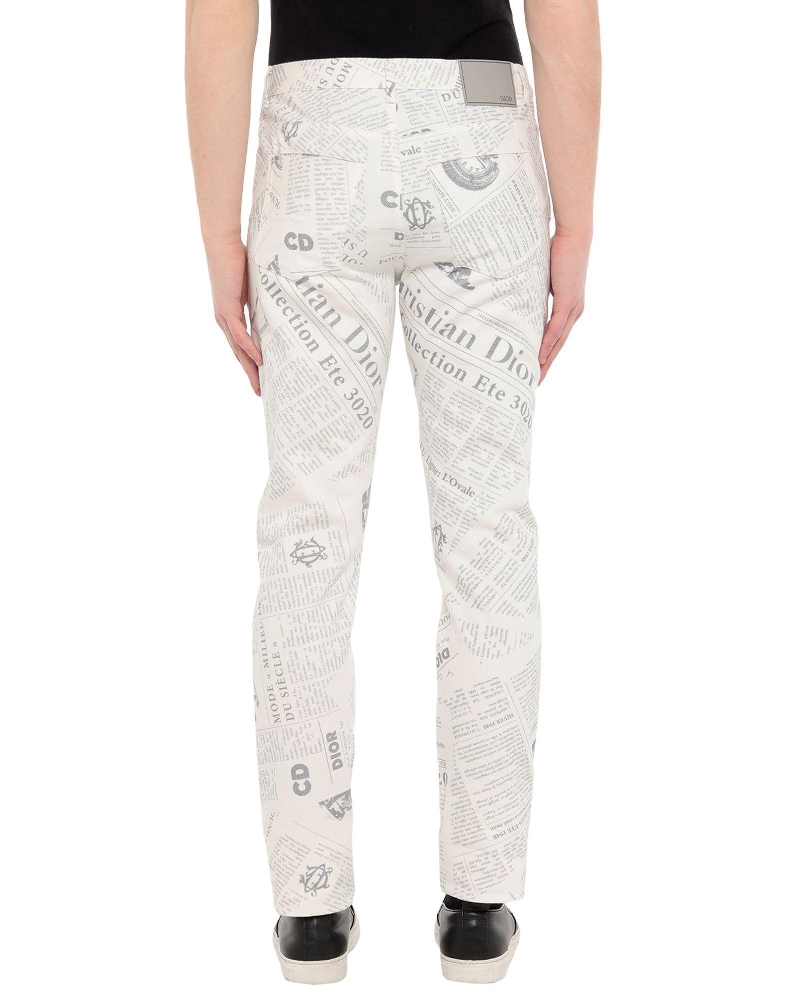 Degree Celsius after school anywhere Dior Denim Pants in White for Men | Lyst