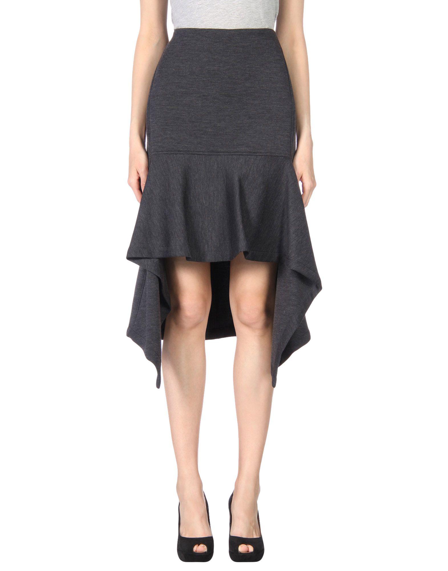 Marni Neoprene Knee Length Skirt in Lead (Gray) - Lyst