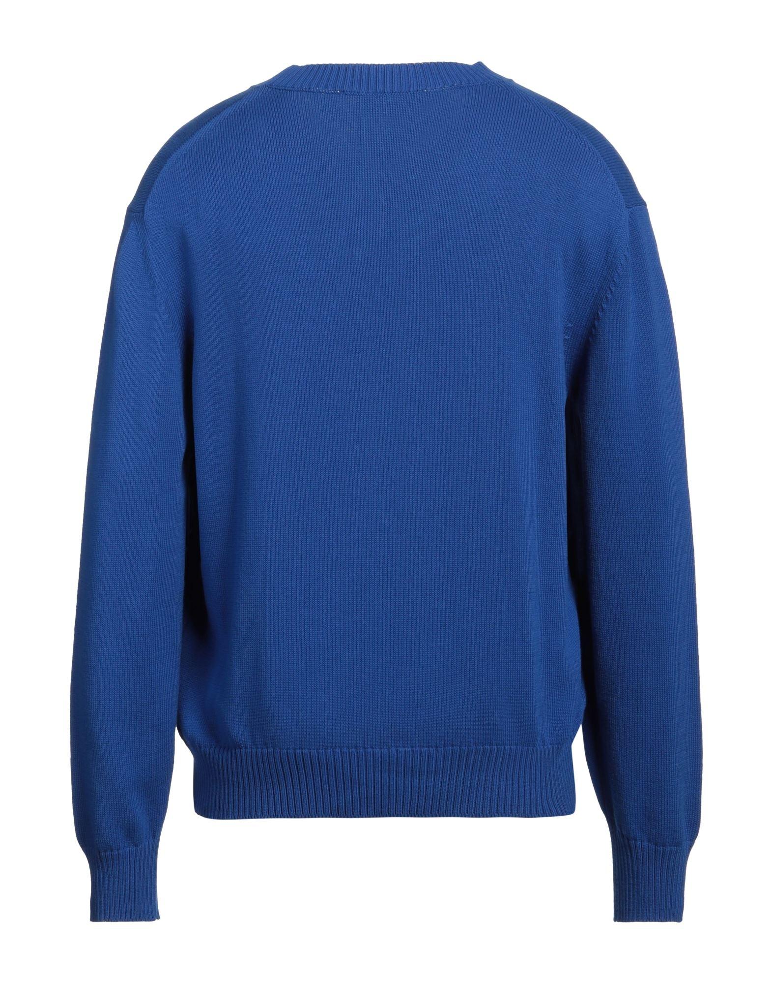 Tシャツ・カットソー VERSACE Midnight Blue Stretch Wool Blend Sweater Versace Midnight Blue Stretch Wool Blend Sweater | italist