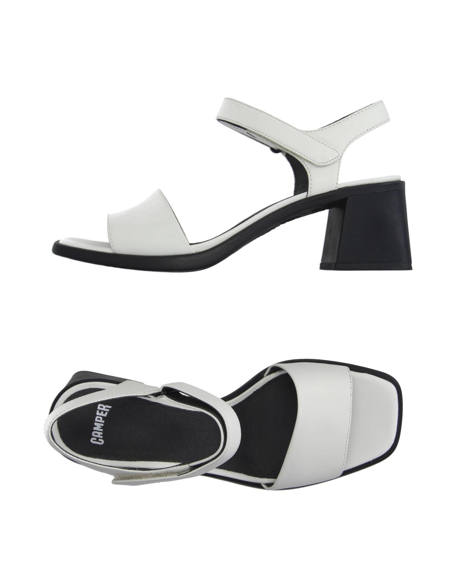 Camper Leather Sandals in White - Lyst