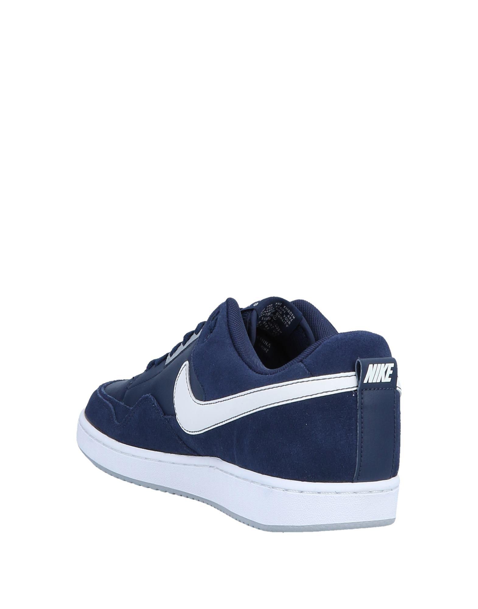 Nike Leather Low-tops & Sneakers in Dark Blue (Blue) for Men - Lyst