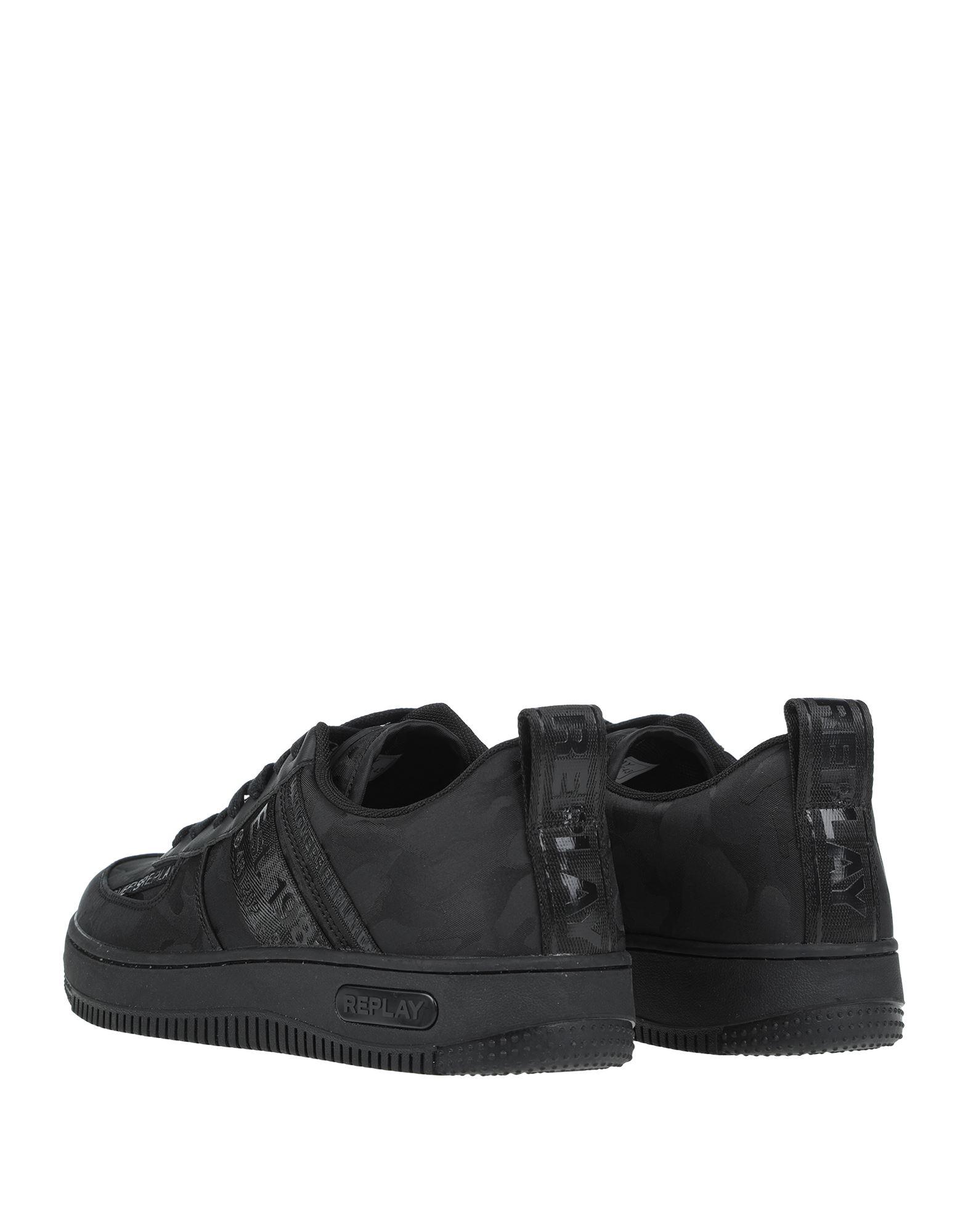 replay black trainers
