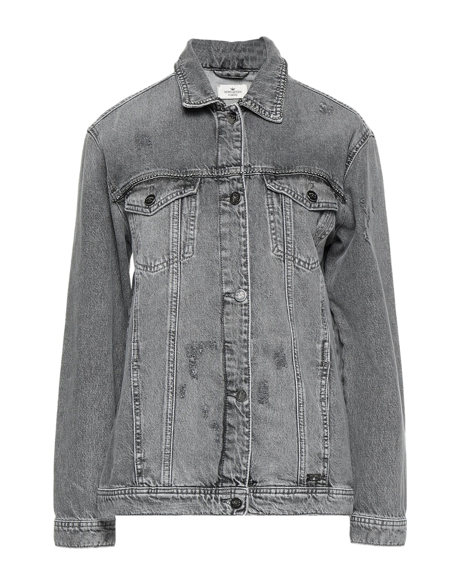 Rebel Queen By Liu Jo Denim Outerwear in Grey