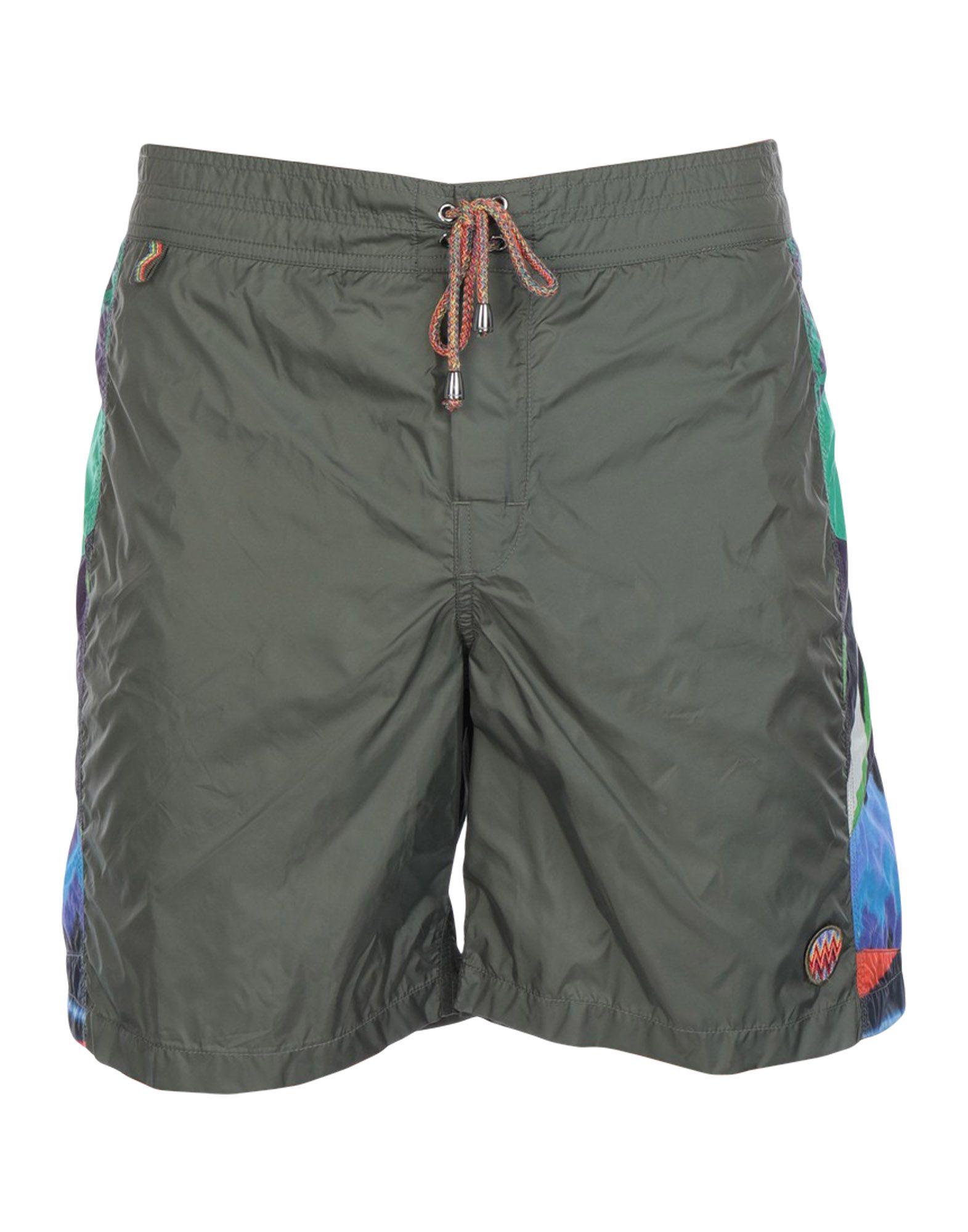 Missoni Synthetic Swim Trunks in Military Green (Green) for Men Lyst