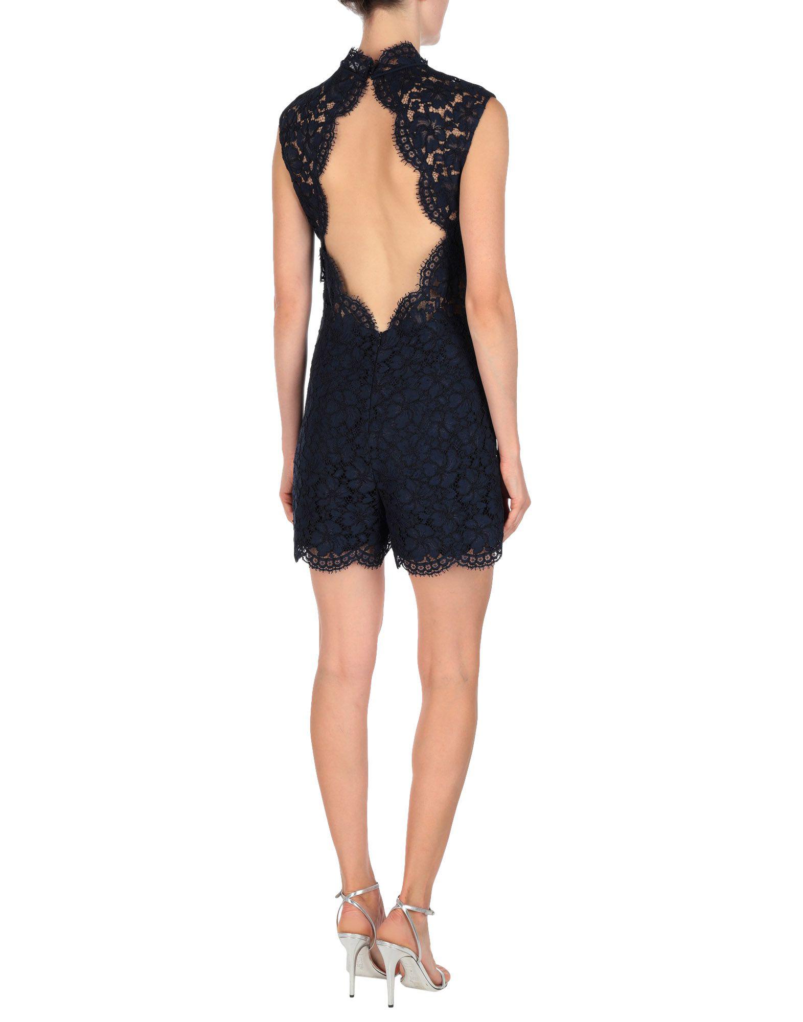 Sandro Lace Jumpsuit in Dark Blue (Blue 