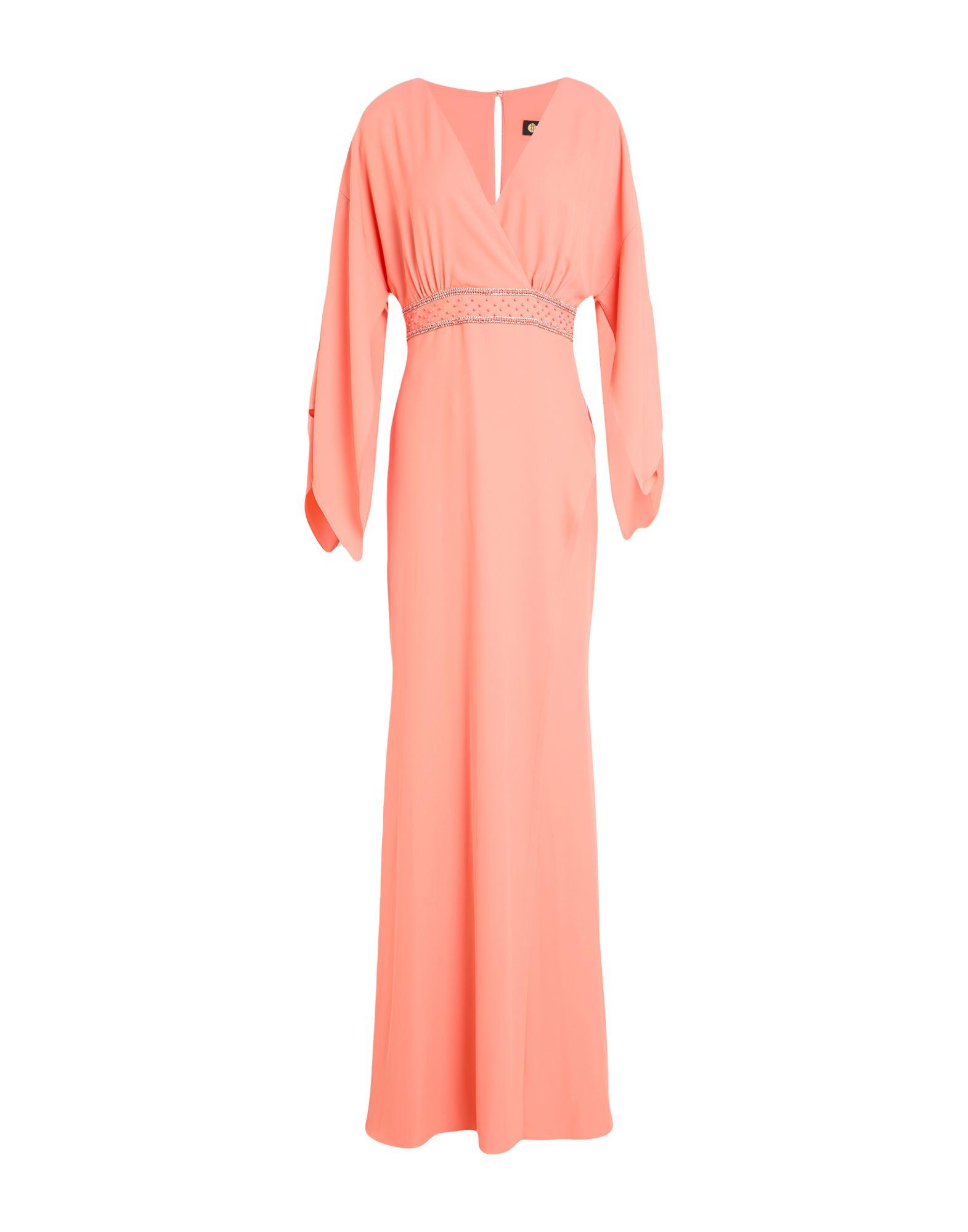 slim fit dress slacks The Majestic Milla Plunge Neck Draped Shoulder Dress