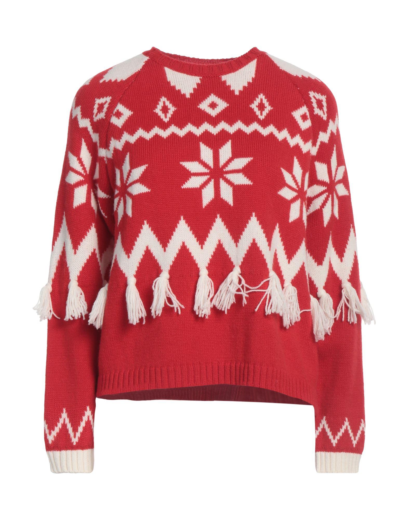 Maglione Rosso Maglione Con Scritta Vicolo Maglioni E Pullover