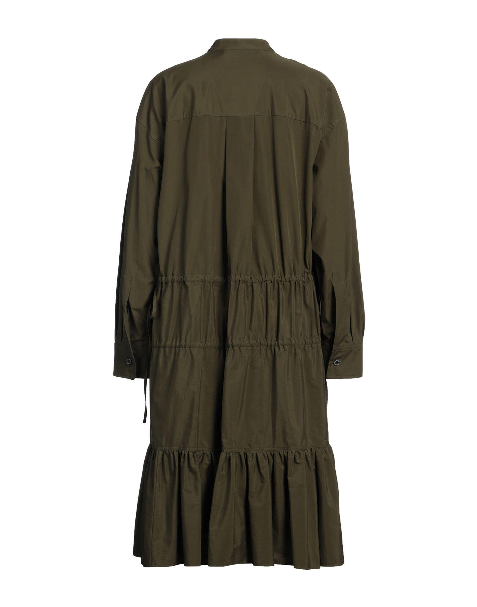 green emerald velvet dress Women Size 8 Marni Green, Pink, Khaki Print Cotton Blend Midi Dress