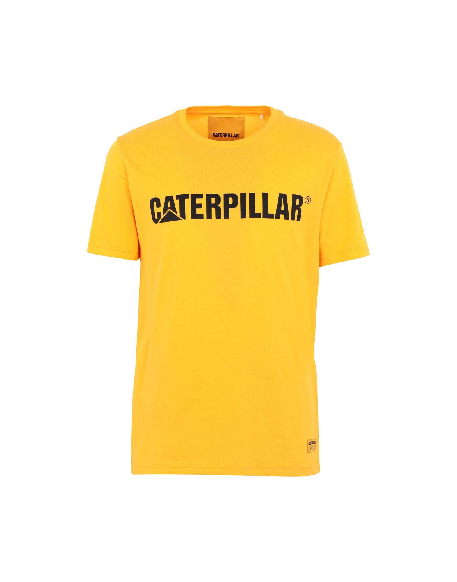 Caterpillar Cotton Tshirt in Yellow for Men Lyst