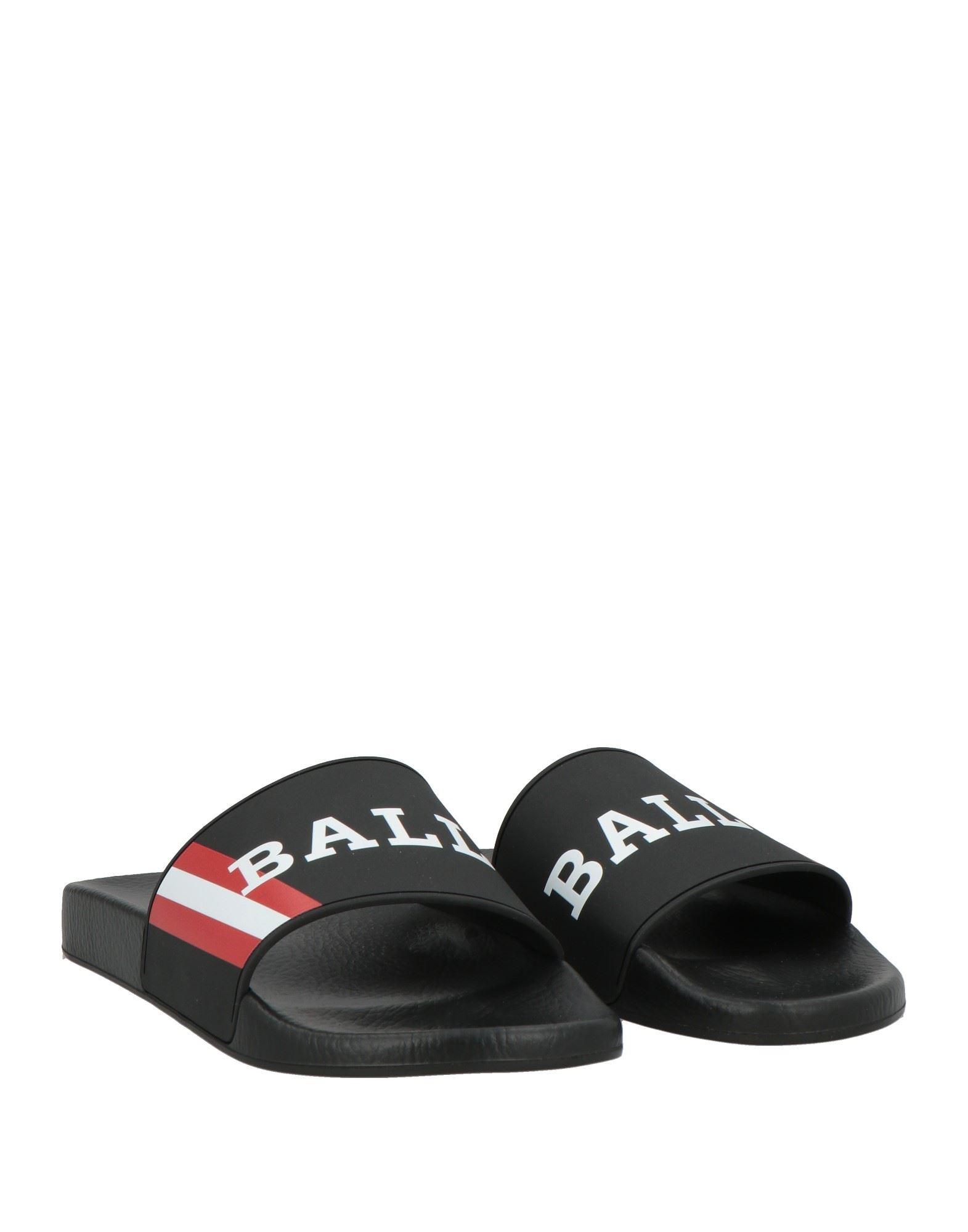 BALLY SIMON BLACK RUBBER LOGO SANDALS SLIDES SHOES - MADE IN ITALY US 8 Bally Sandals and Slides for Men | Online Sale up to 77% off  main image 2