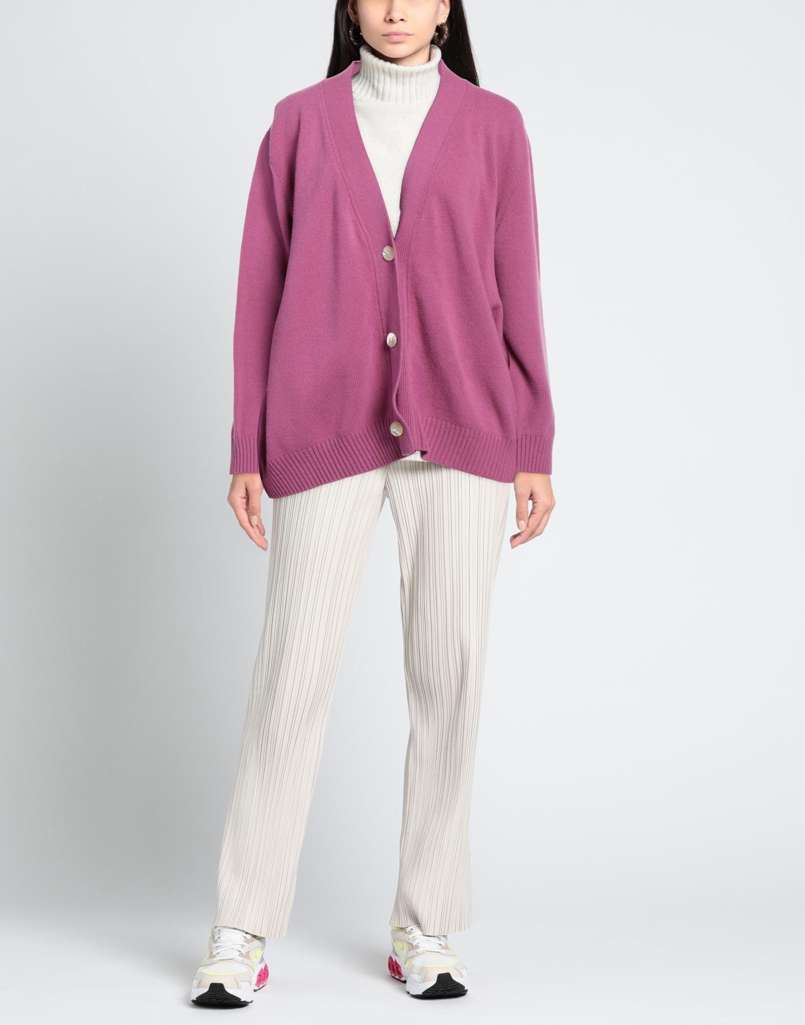 Mauve pink cardigan top