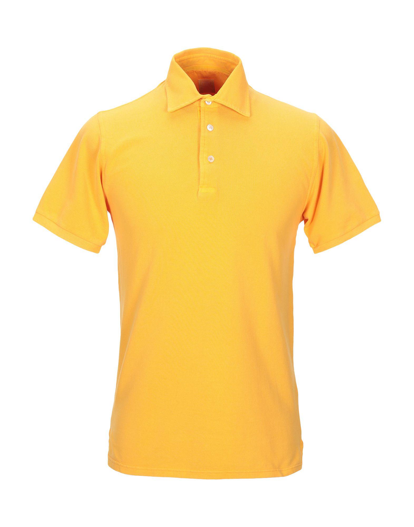 Fedeli Cotton Polo Shirt in Yellow for Men - Lyst