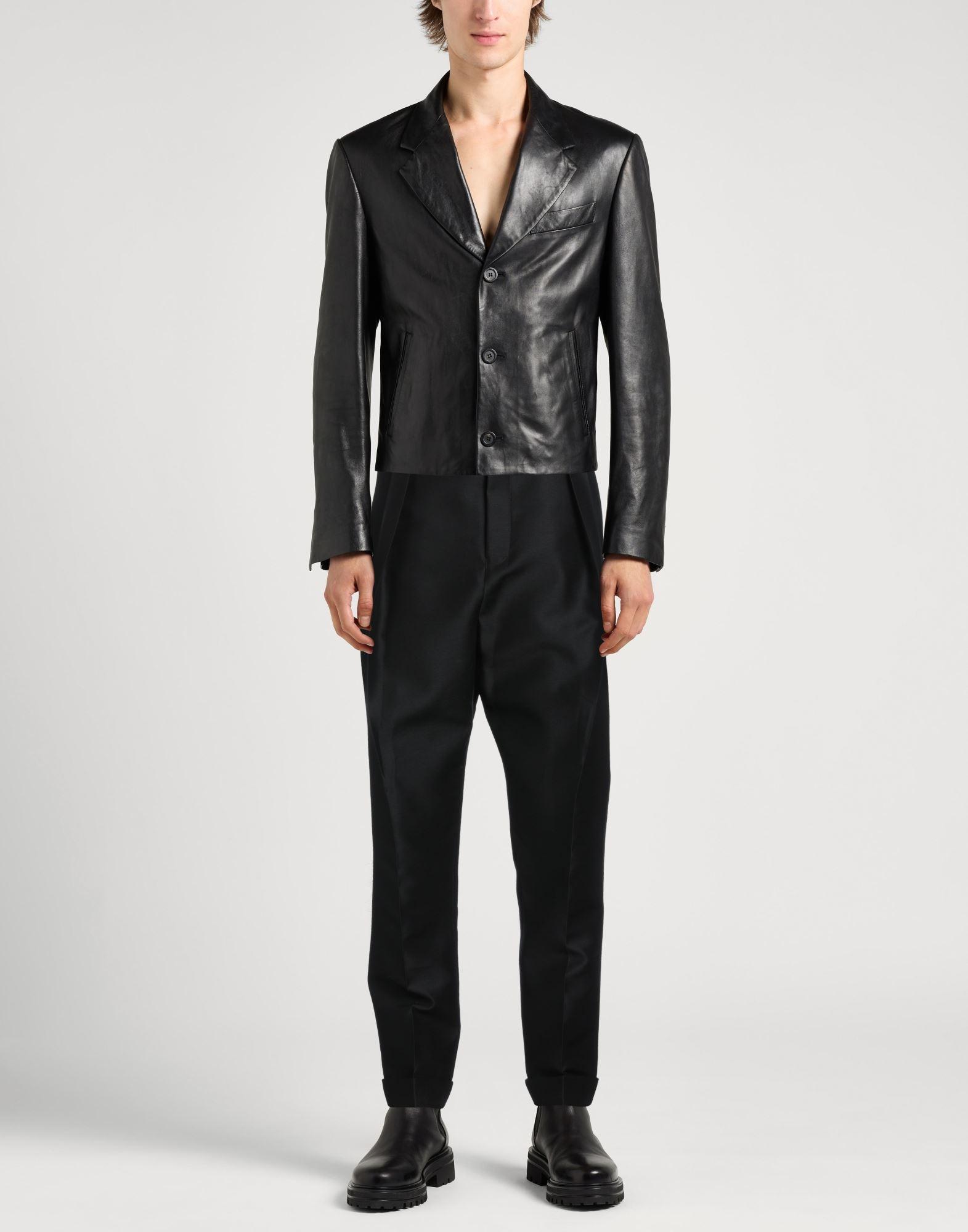 Haider Ackermann Pants Wool Silk in Black for Men Lyst
