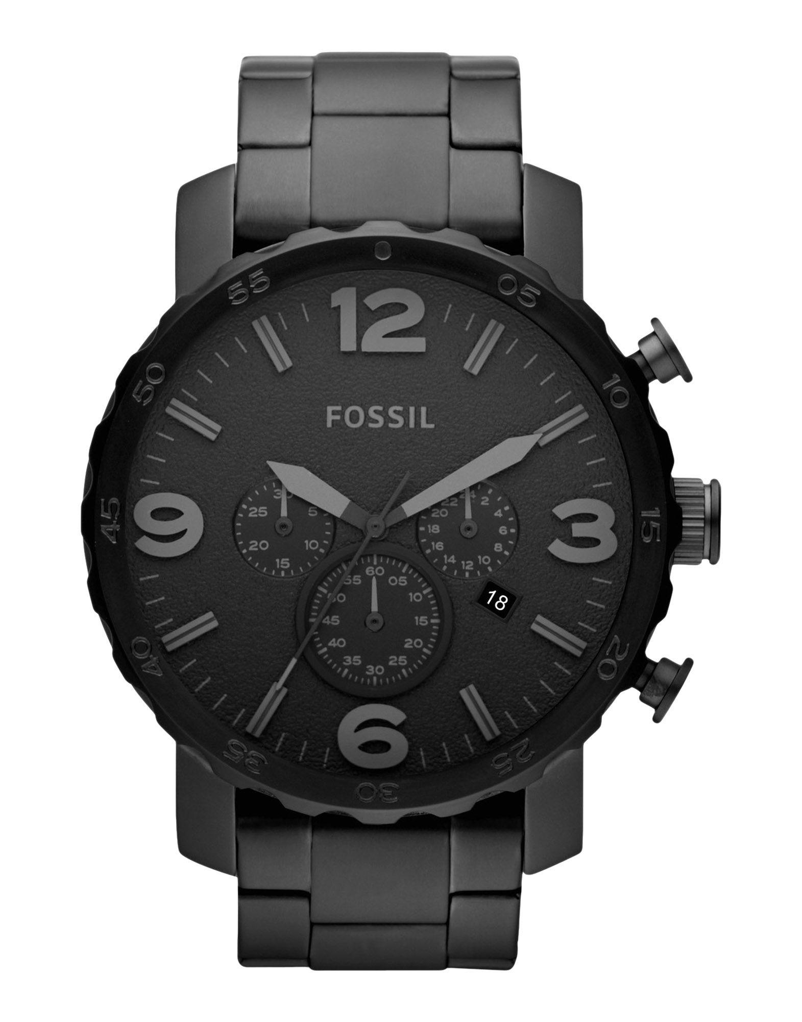 Fossil Wrist Watch In Black For Men Lyst