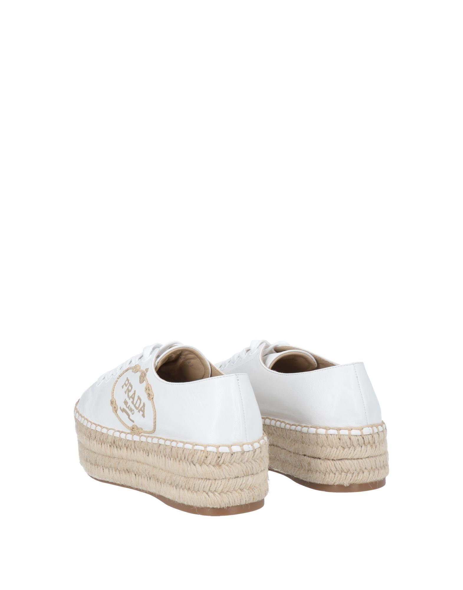 white prada espadrilles