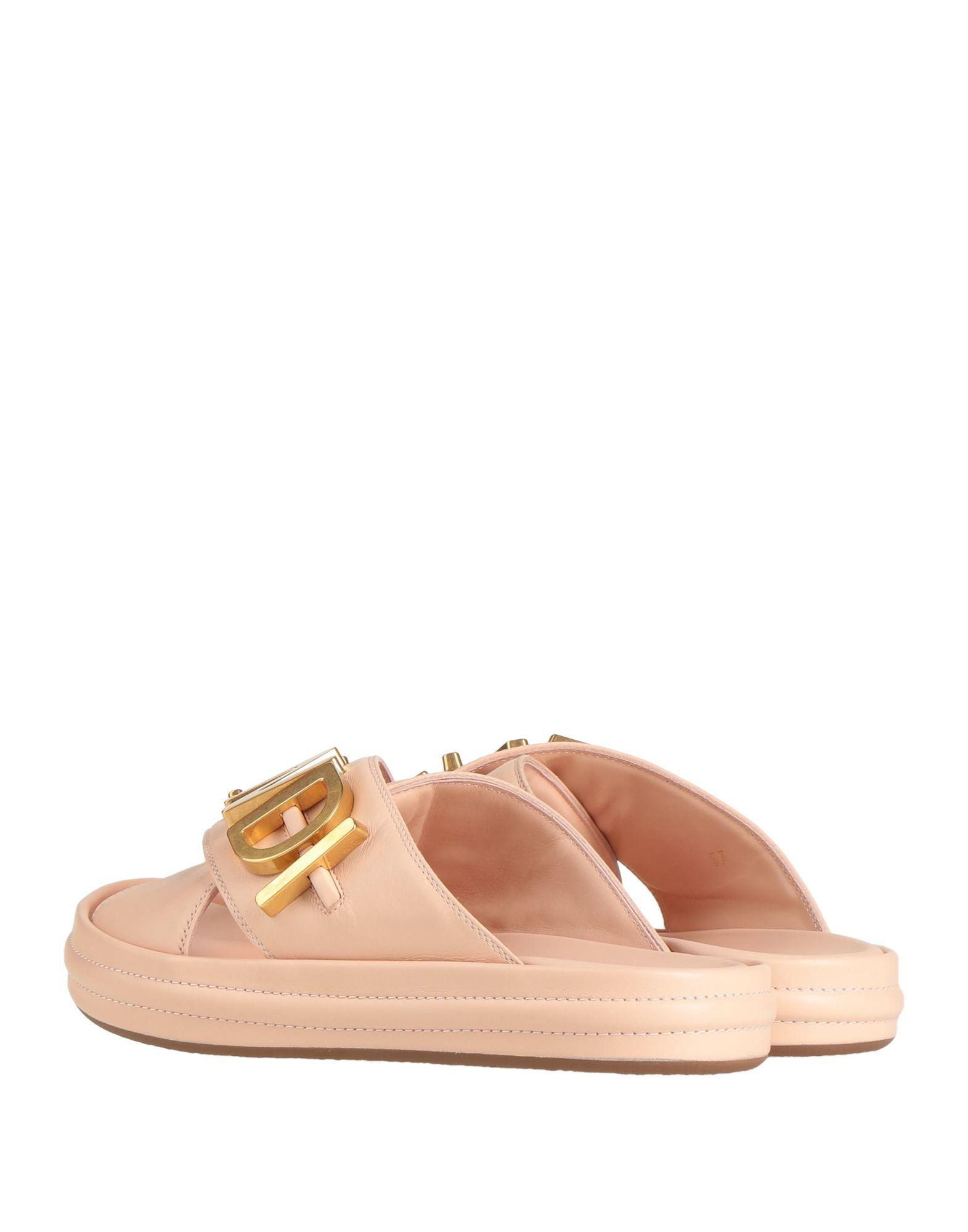 Fendi pink top rubber slides